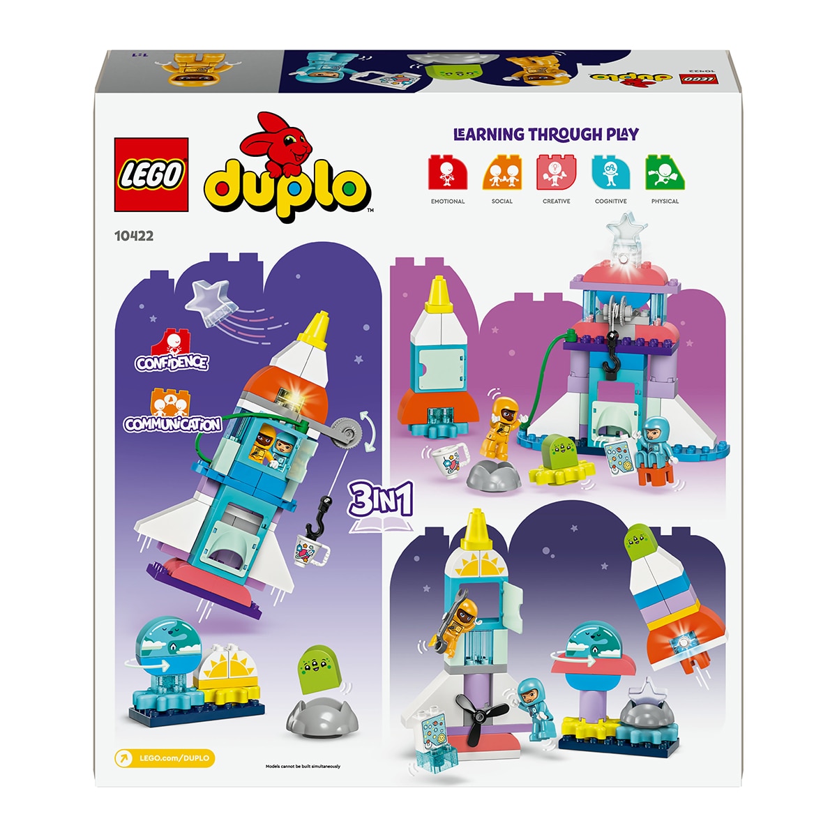 Juguete de construcción Aventura en Lanzadera Espacial 3en1 LEGO DUPLO Town - 10422 10
