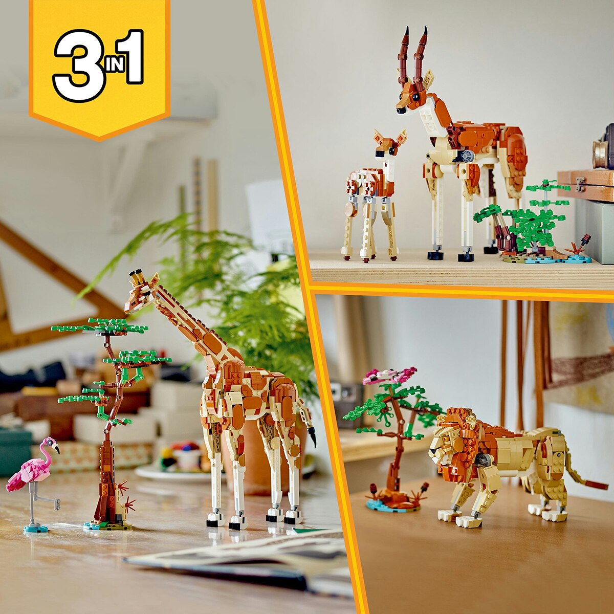 Animais Selvagens do Safari  Lego Creator 7