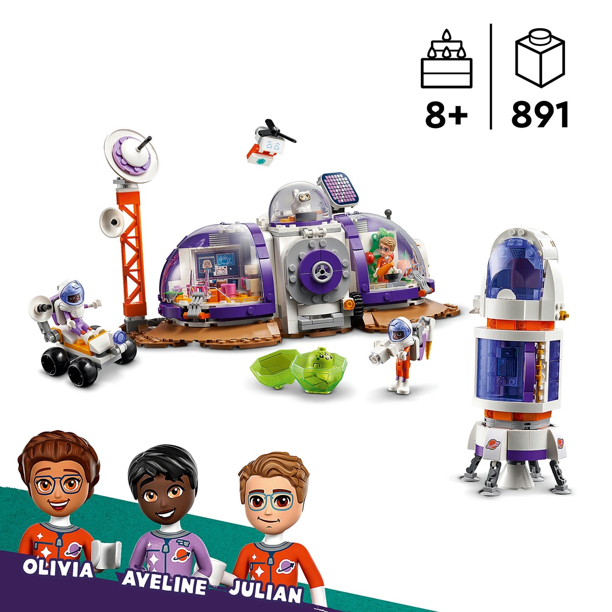Juguete de construcción Base Espacial de Marte y Cohete LEGO Friends - 42605 5