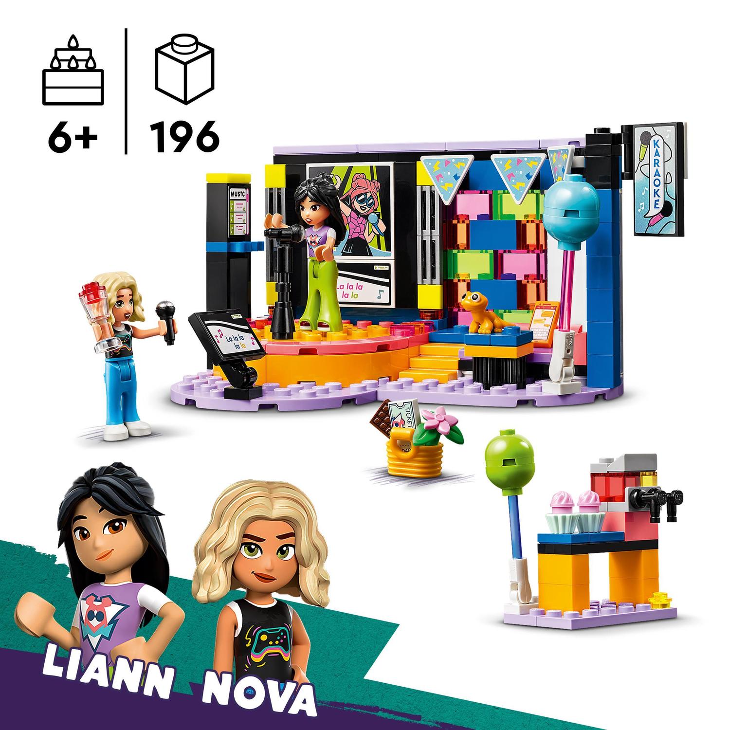 Juguete de construcción Fiesta Musical de Karaoke LEGO Friends - 42610 3
