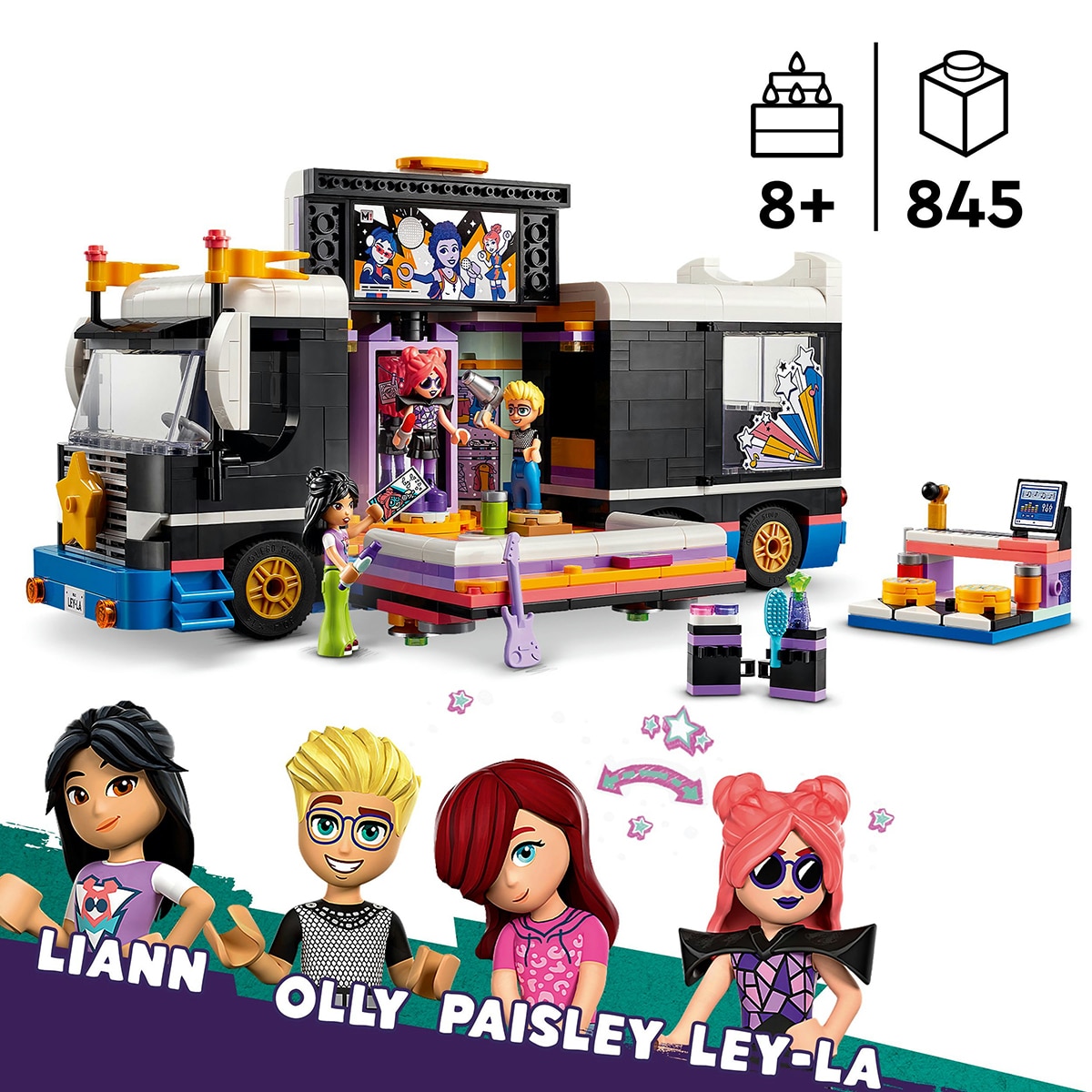 Autocarro de Tour de Estrela Pop Lego Friends 5