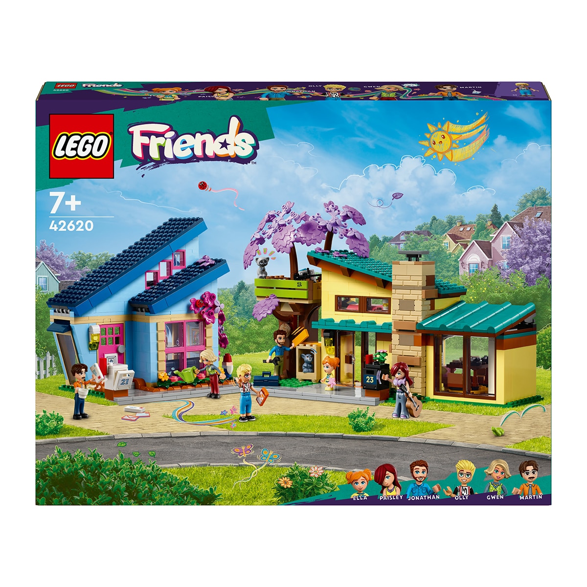 LEGO – Juguete de construcción Casas Familiares de Olly y Paisley LEGO Friends.