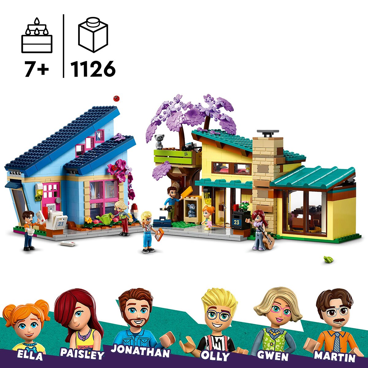 Juguete de construcción Casas Familiares de Olly y Paisley LEGO Friends - 42620 5