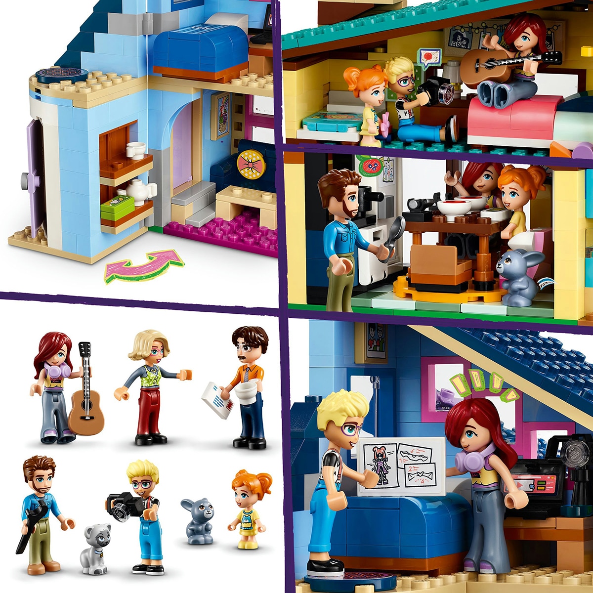 Juguete de construcción Casas Familiares de Olly y Paisley LEGO Friends - 42620 7