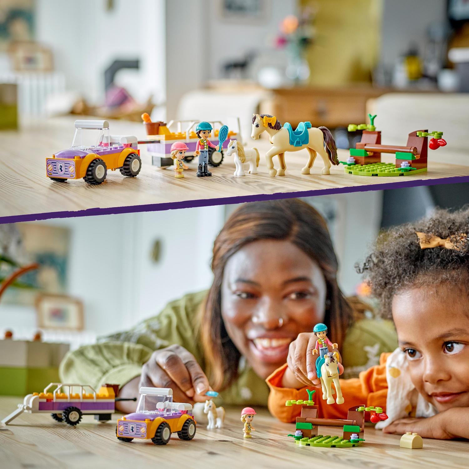 Atrelado com Cavalo e Pónei Lego Friends 2