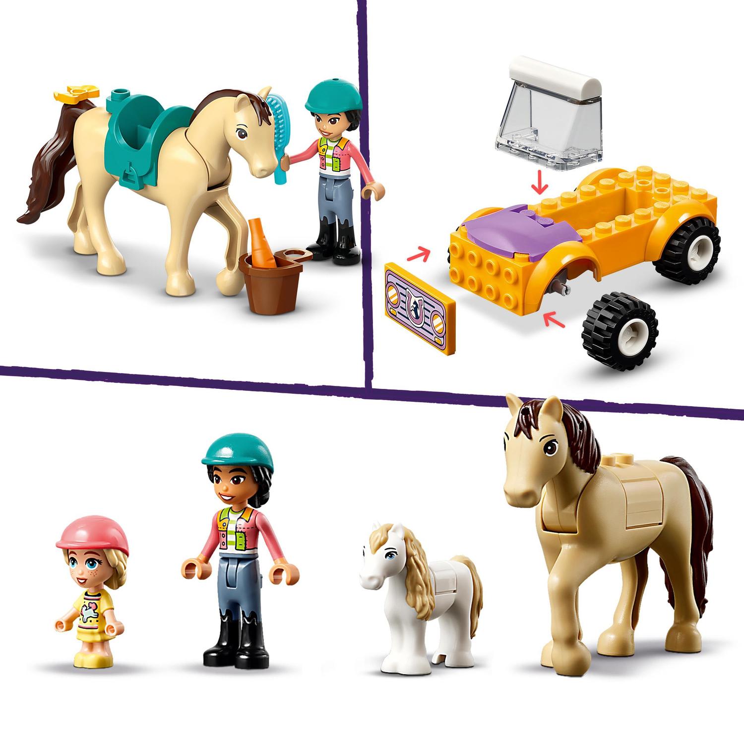 Atrelado com Cavalo e Pónei Lego Friends 5