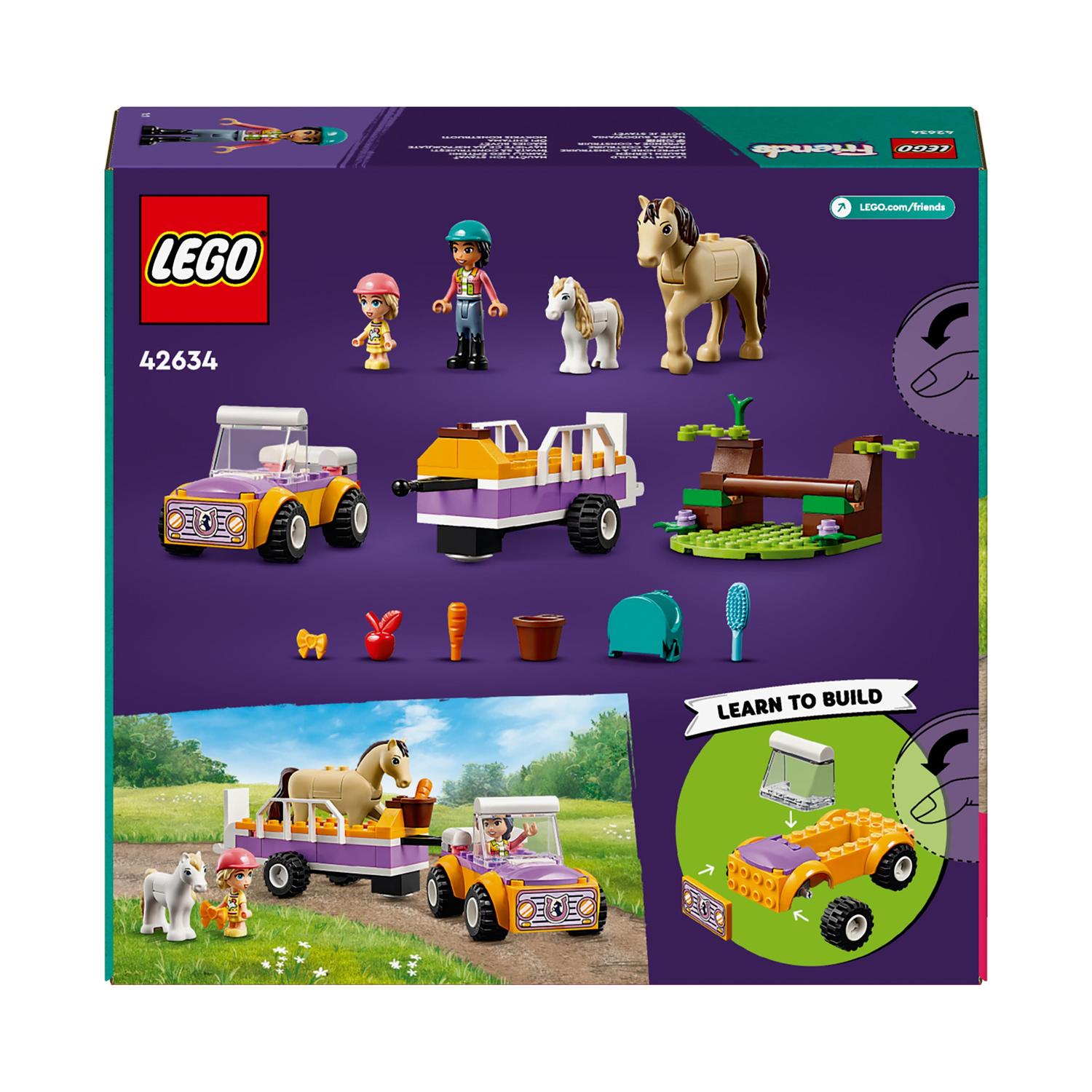 Atrelado com Cavalo e Pónei Lego Friends 7