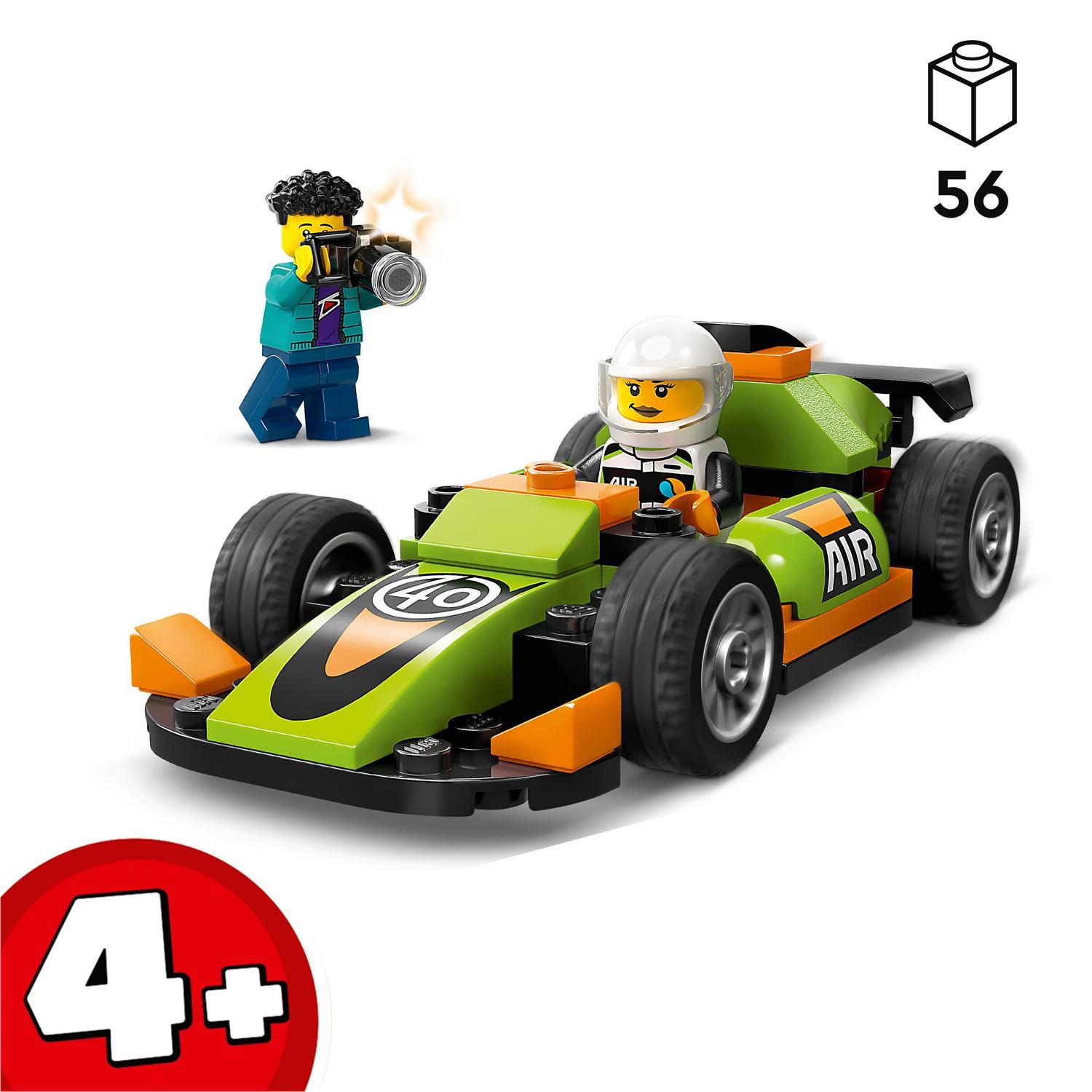 Carro de Corrida Verde Lego City 3