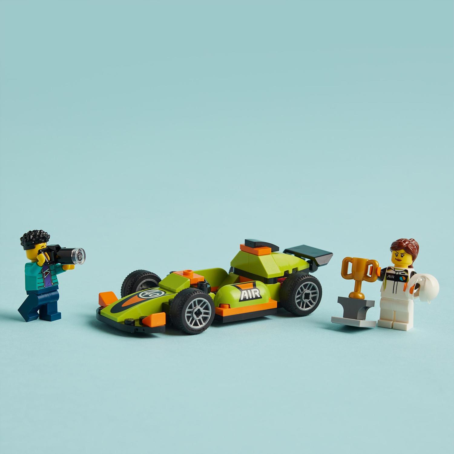 Carro de Corrida Verde Lego City 6
