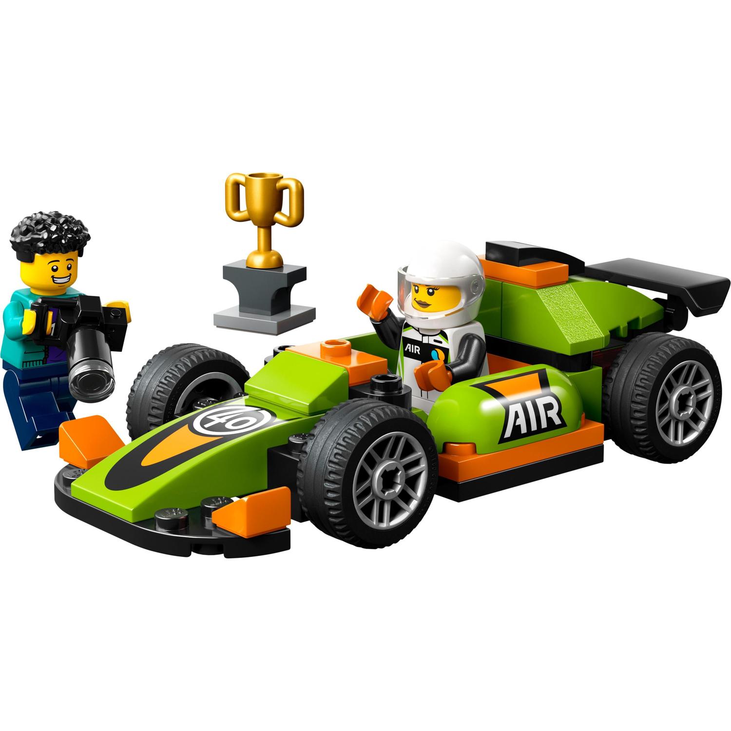 Carro de Corrida Verde Lego City 7