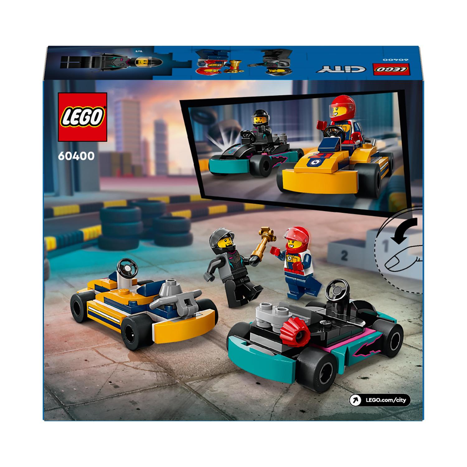 Juguete de construcción Karts y Pilotos de Carreras LEGO City Great Vehicles - 60400 8