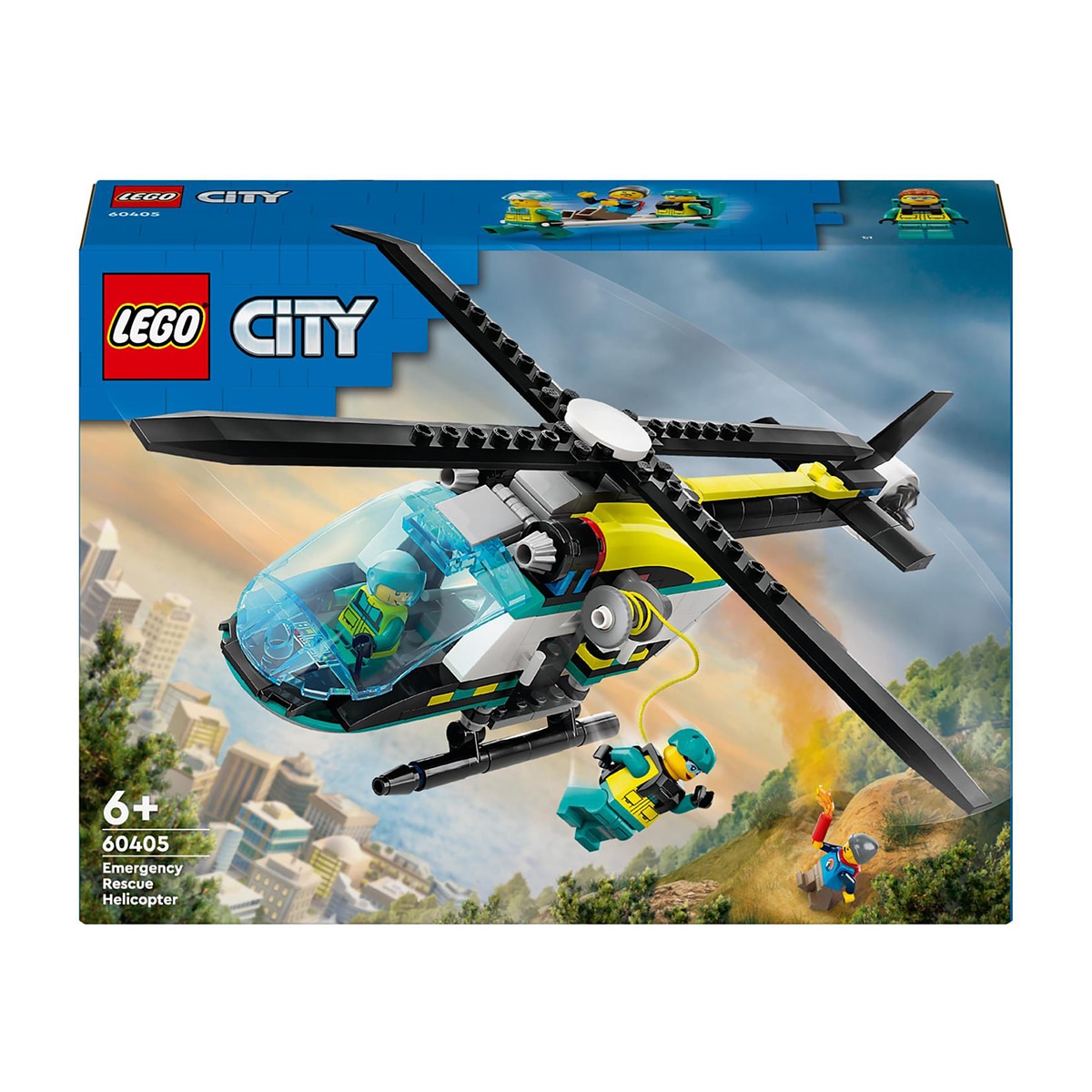 Juguete de construcción Helicóptero de Rescate para Emergencias LEGO City Great Vehicles - 60405 1