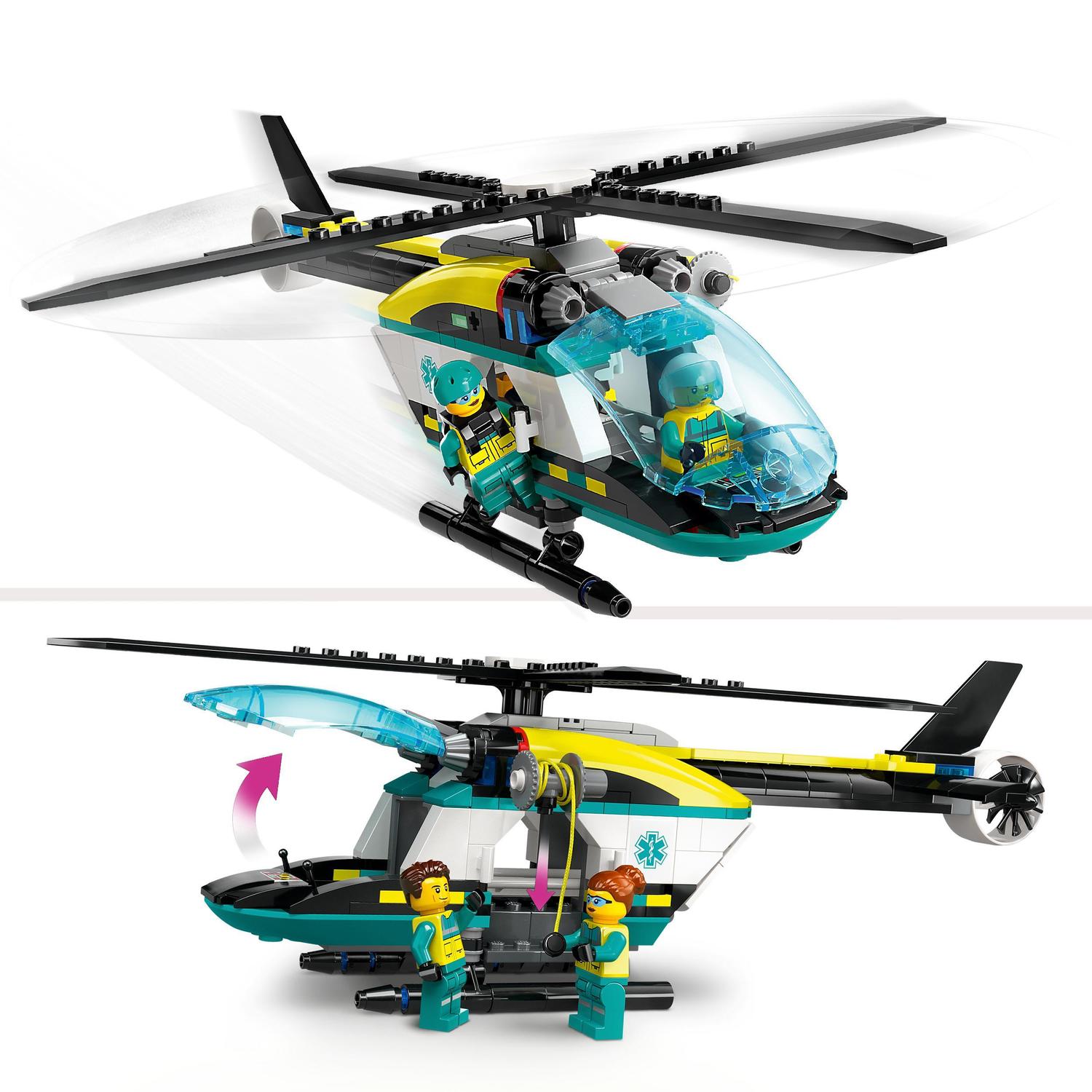 Juguete de construcción Helicóptero de Rescate para Emergencias LEGO City Great Vehicles - 60405 4