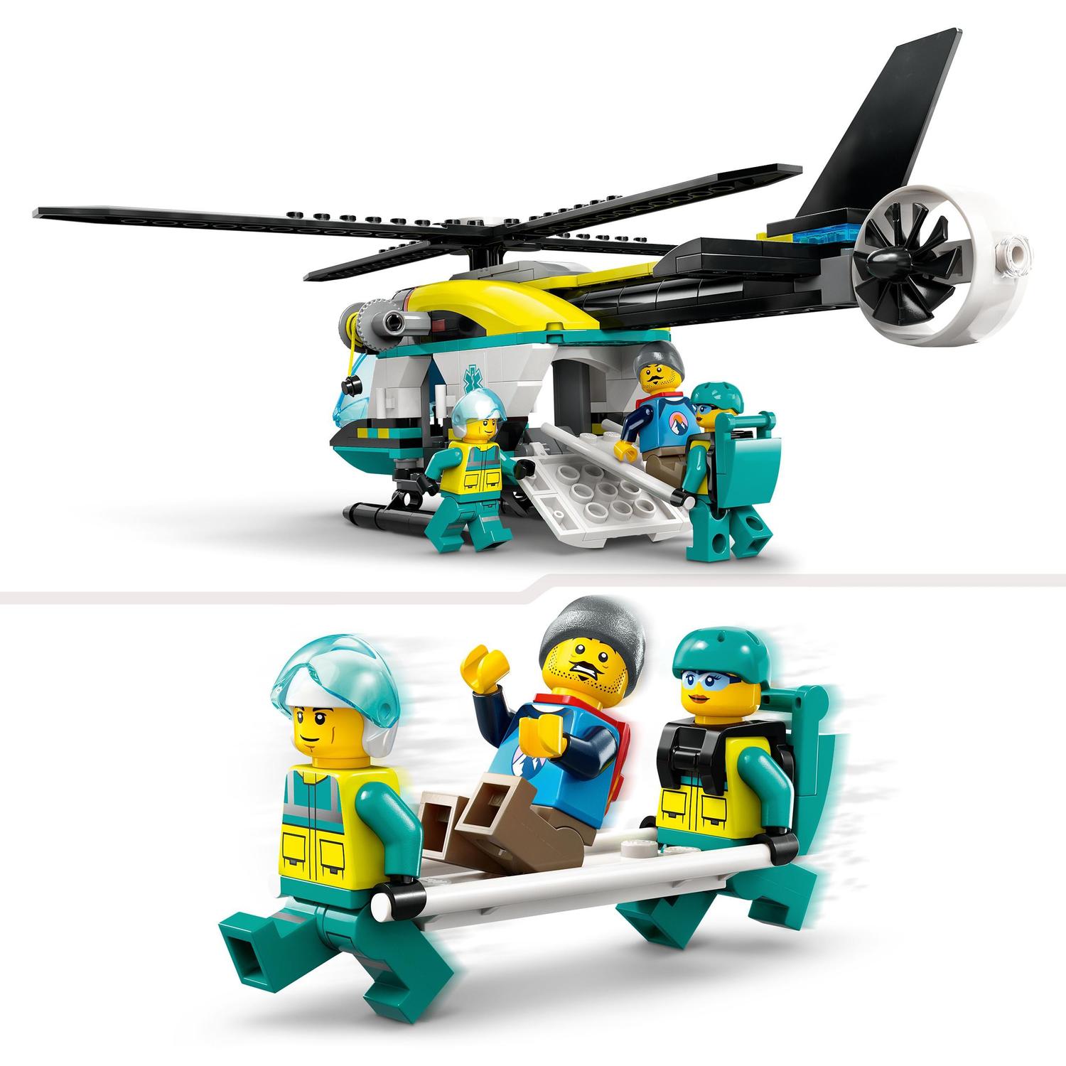 Juguete de construcción Helicóptero de Rescate para Emergencias LEGO City Great Vehicles - 60405 5