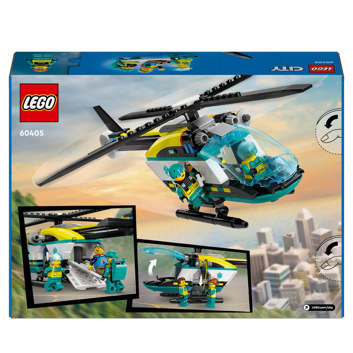 Juguete de construcción Helicóptero de Rescate para Emergencias LEGO City Great Vehicles - 60405 8