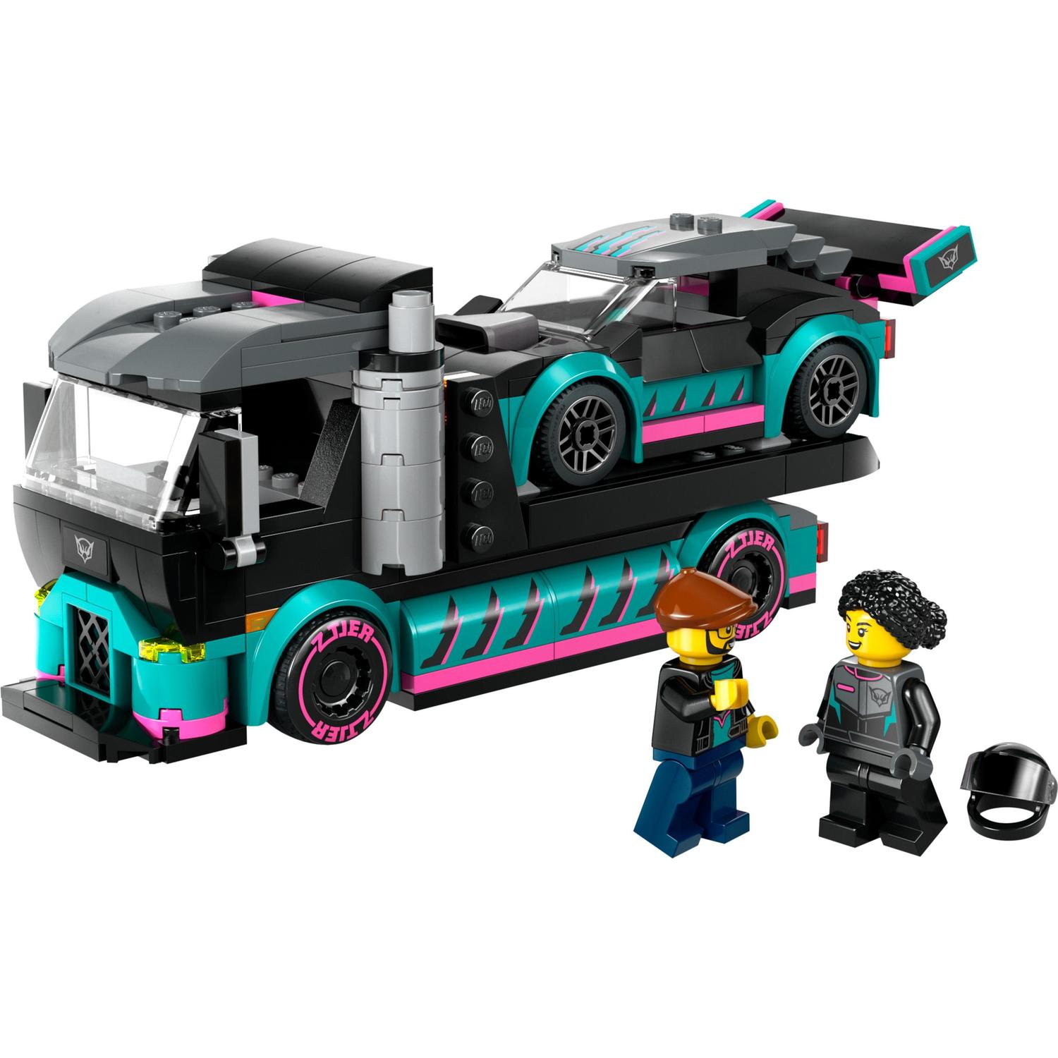 Carro de Corrida e Camião de Transporte de Carros Lego City 7