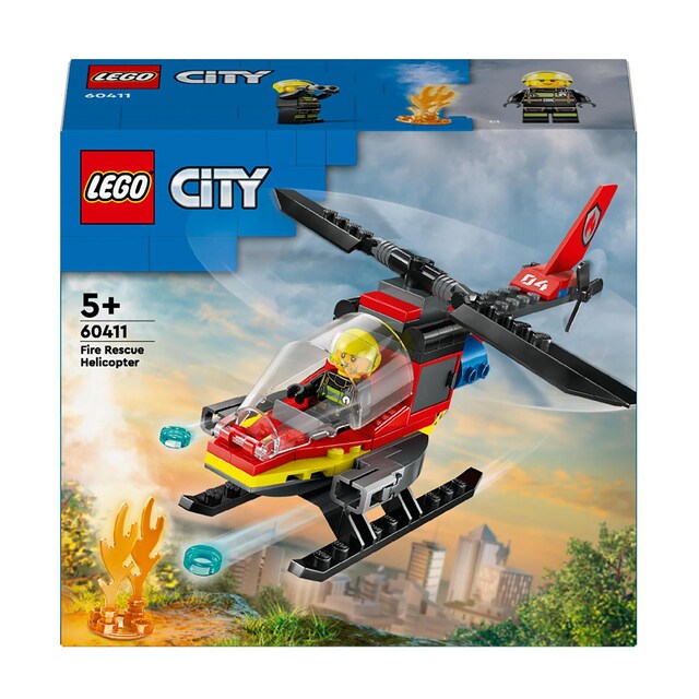 Juguete de construcción Helicóptero de Rescate de Bomberos LEGO City Fire