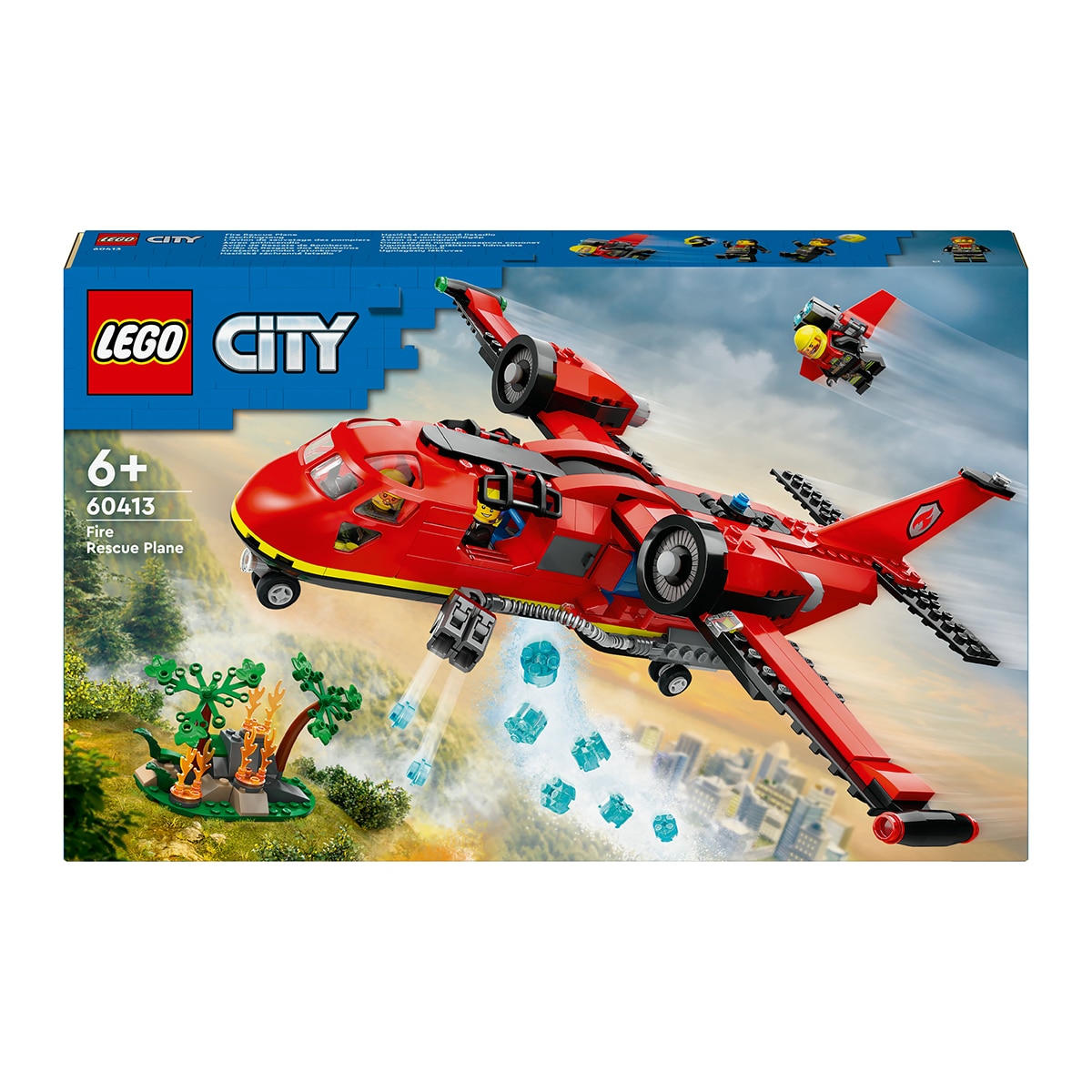 Juguete de construcción Avión de Rescate de Bomberos LEGO City Fire - 60413 1