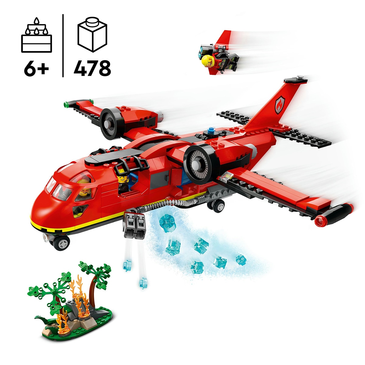 Juguete de construcción Avión de Rescate de Bomberos LEGO City Fire - 60413 4
