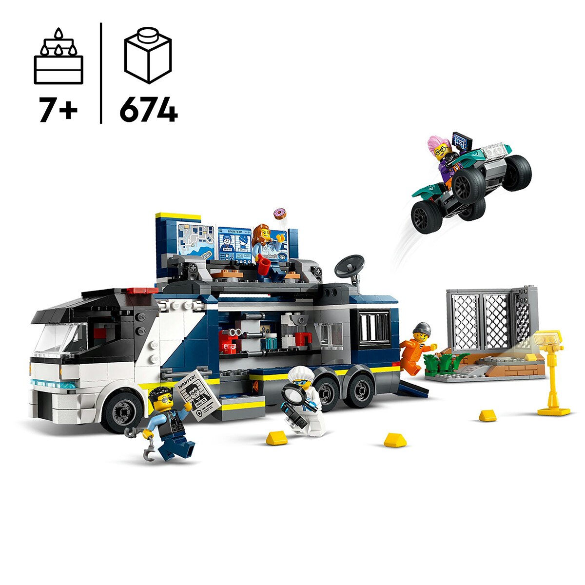 Juguete de construcción Laboratorio de Criminología Móvil de la Policía LEGO City Police - 60418 5
