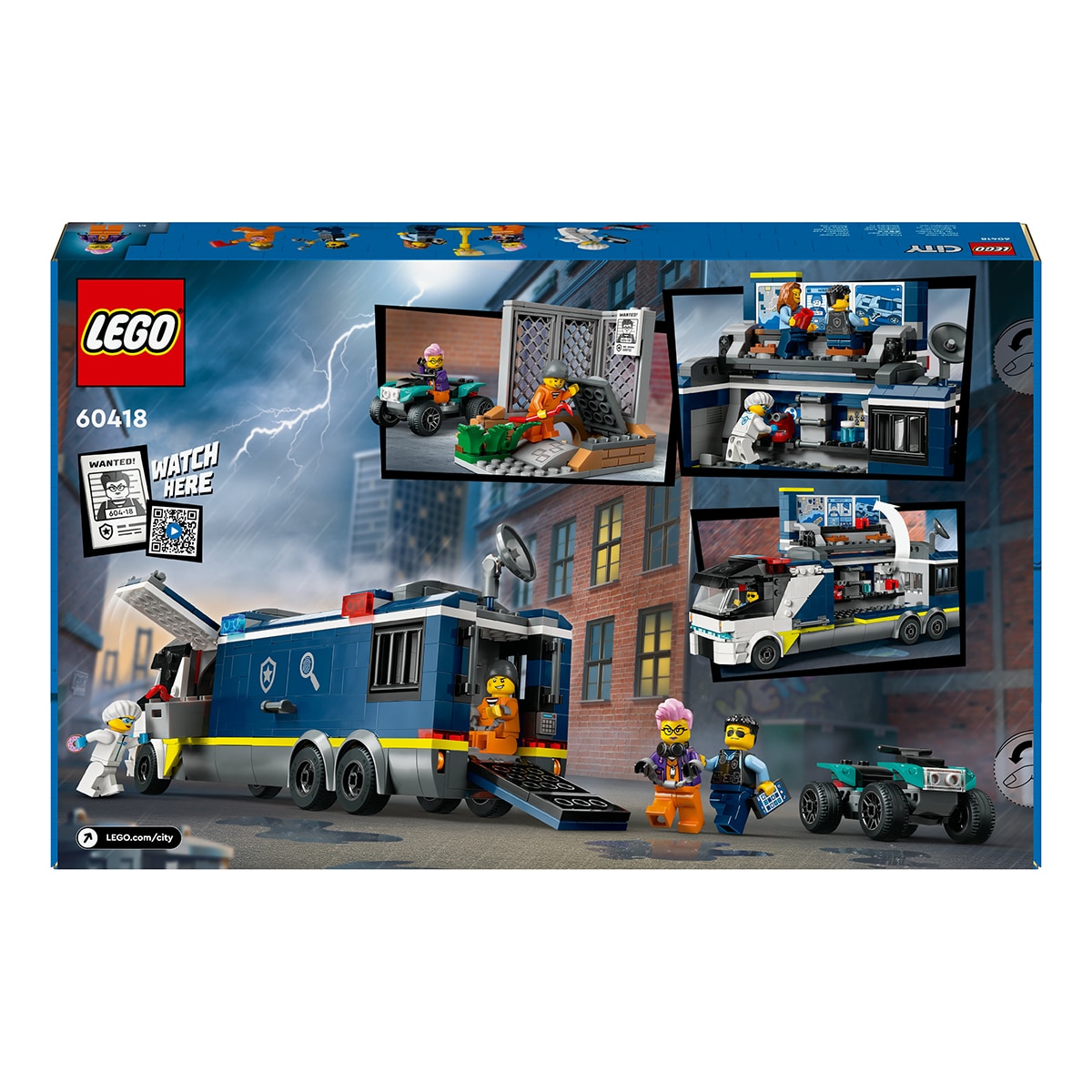 Juguete de construcción Laboratorio de Criminología Móvil de la Policía LEGO City Police - 60418 9