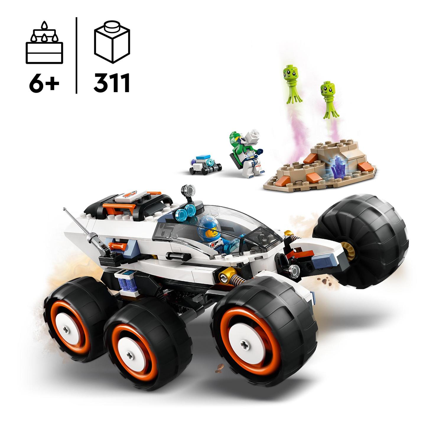 Carro de Exploração Espacial e Vida Extraterrestre Lego City 3