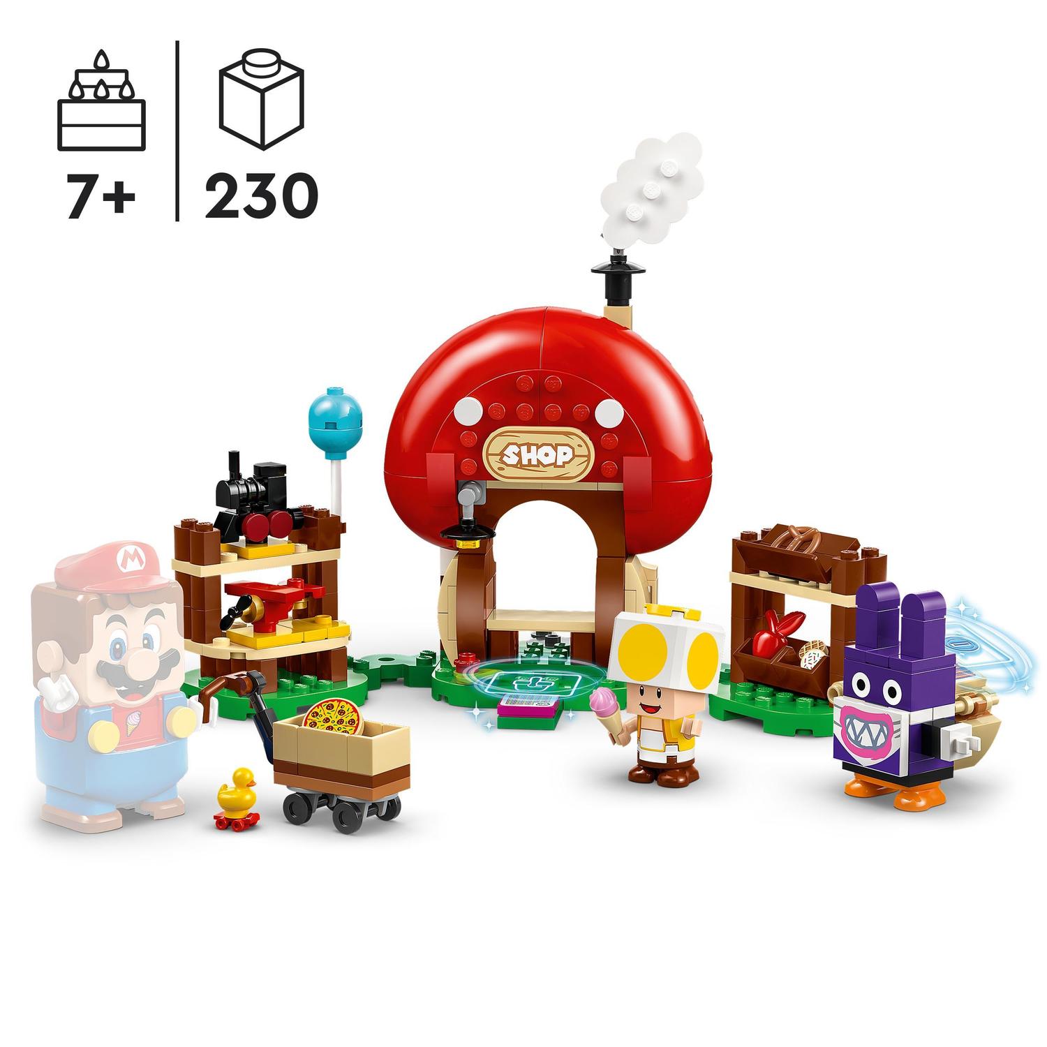Coelharápio na Loja do Toad - Set de Expansão Lego Super Mario 3