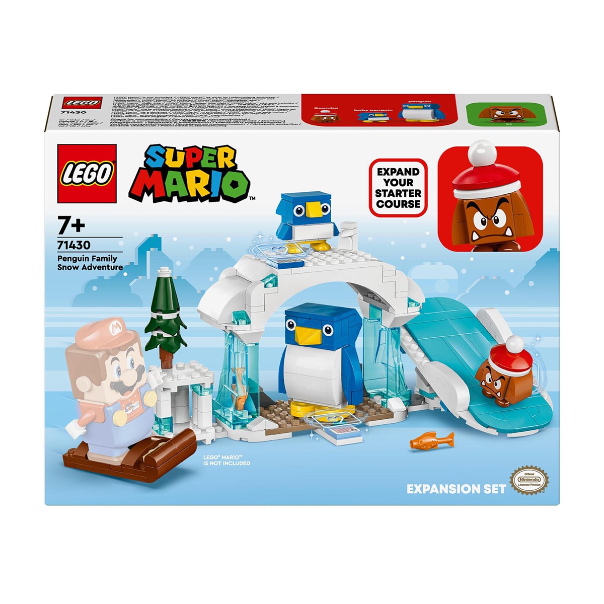 Juguete de construcción Set de Expansión: Aventura en la nieve de la familia Pingüi LEGO Super Mario - 71430 1