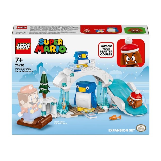 Juguete de construcción Set de Expansión: Aventura en la nieve de la familia Pingüi LEGO Super Mario