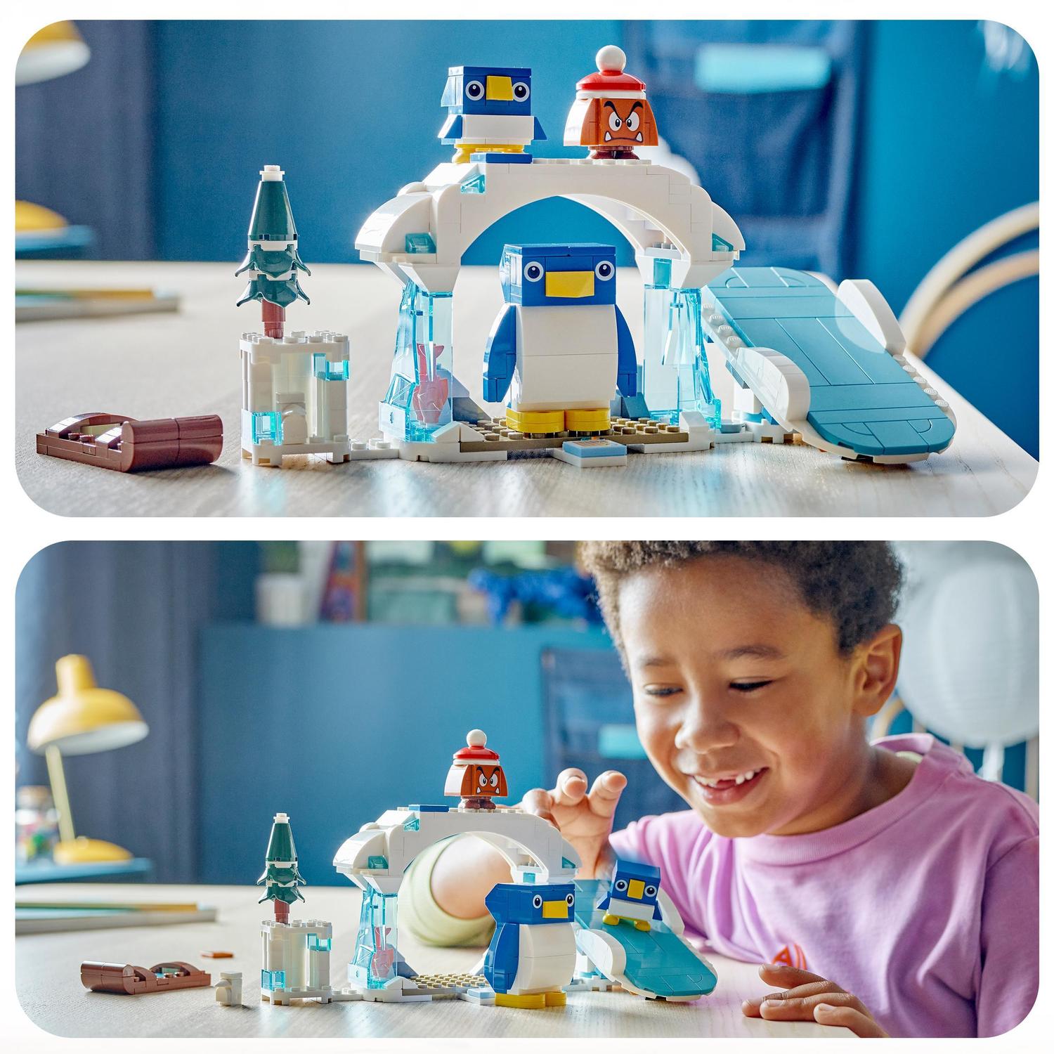 Juguete de construcción Set de Expansión: Aventura en la nieve de la familia Pingüi LEGO Super Mario - 71430 2