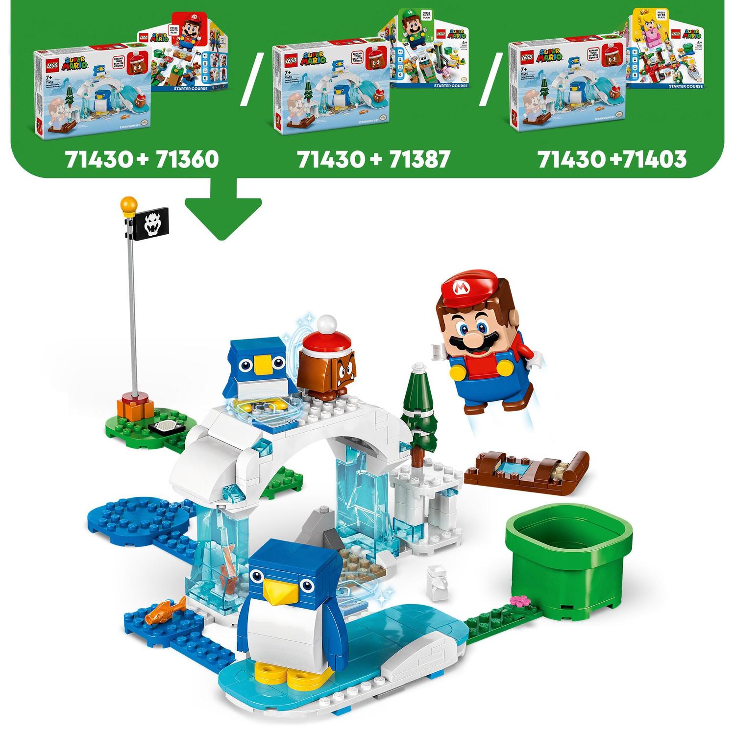 Juguete de construcción Set de Expansión: Aventura en la nieve de la familia Pingüi LEGO Super Mario - 71430 4