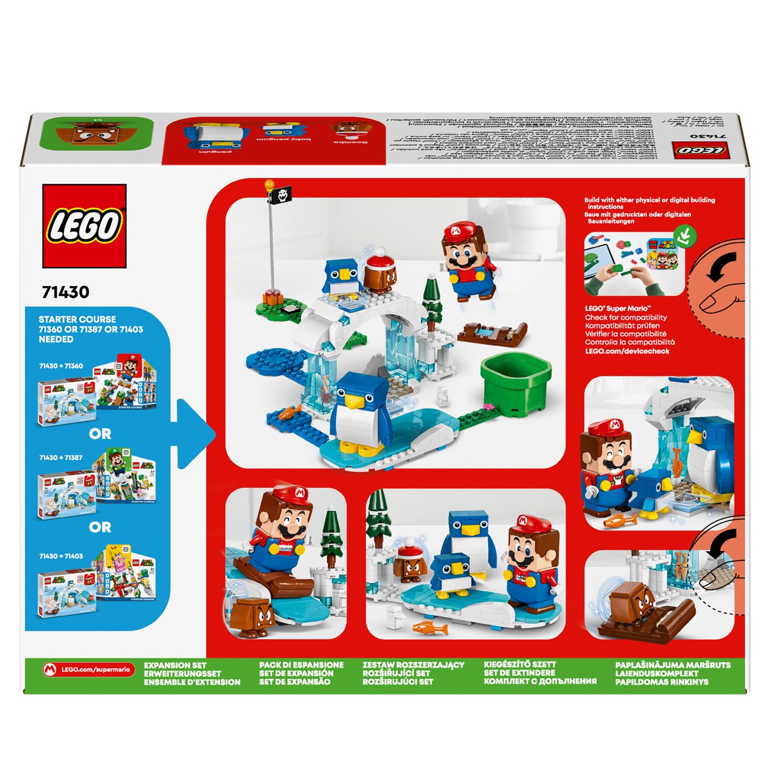Juguete de construcción Set de Expansión: Aventura en la nieve de la familia Pingüi LEGO Super Mario - 71430 9