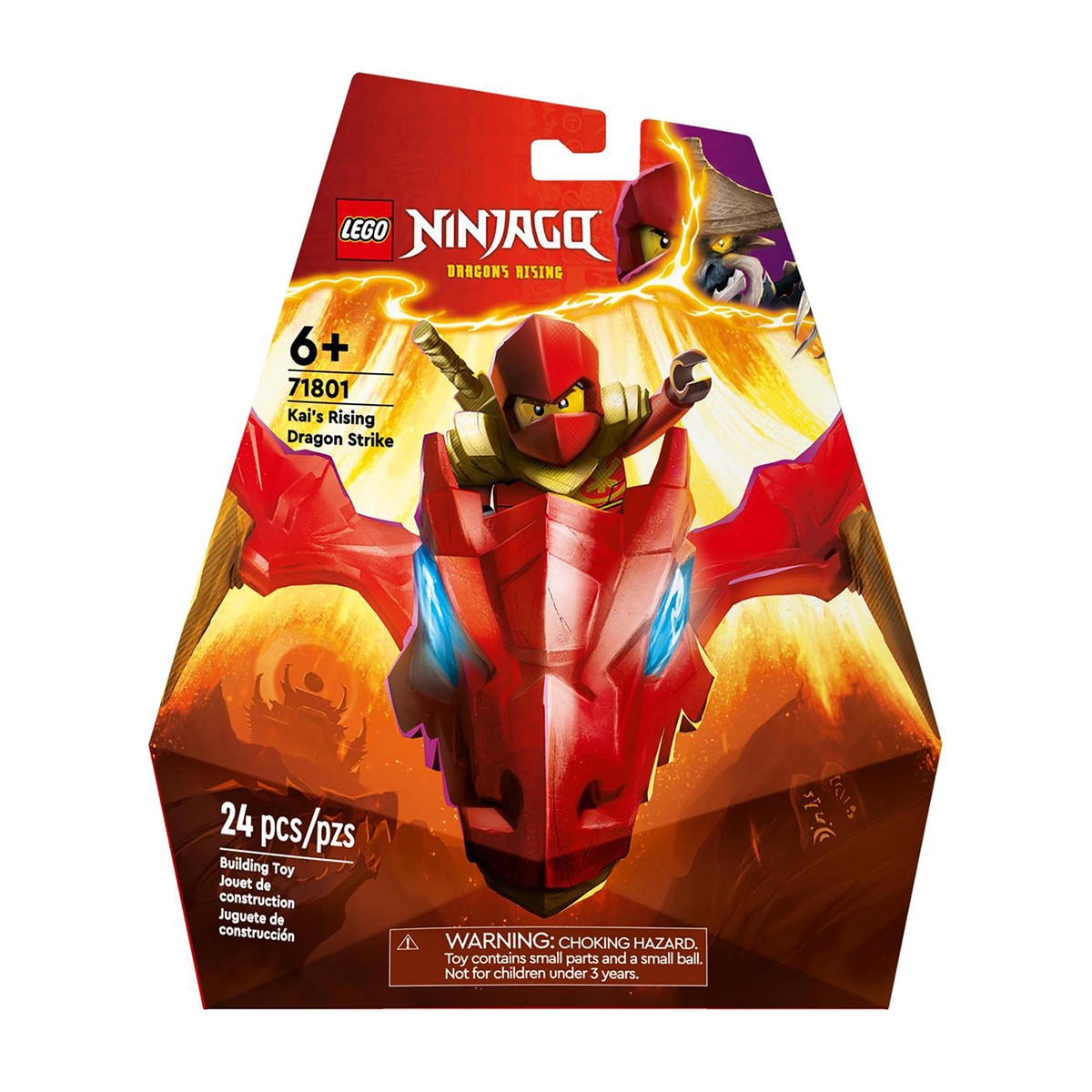 Juguete de construcción Ataque Rising Dragon de Kai LEGO Ninjago - 71801 1
