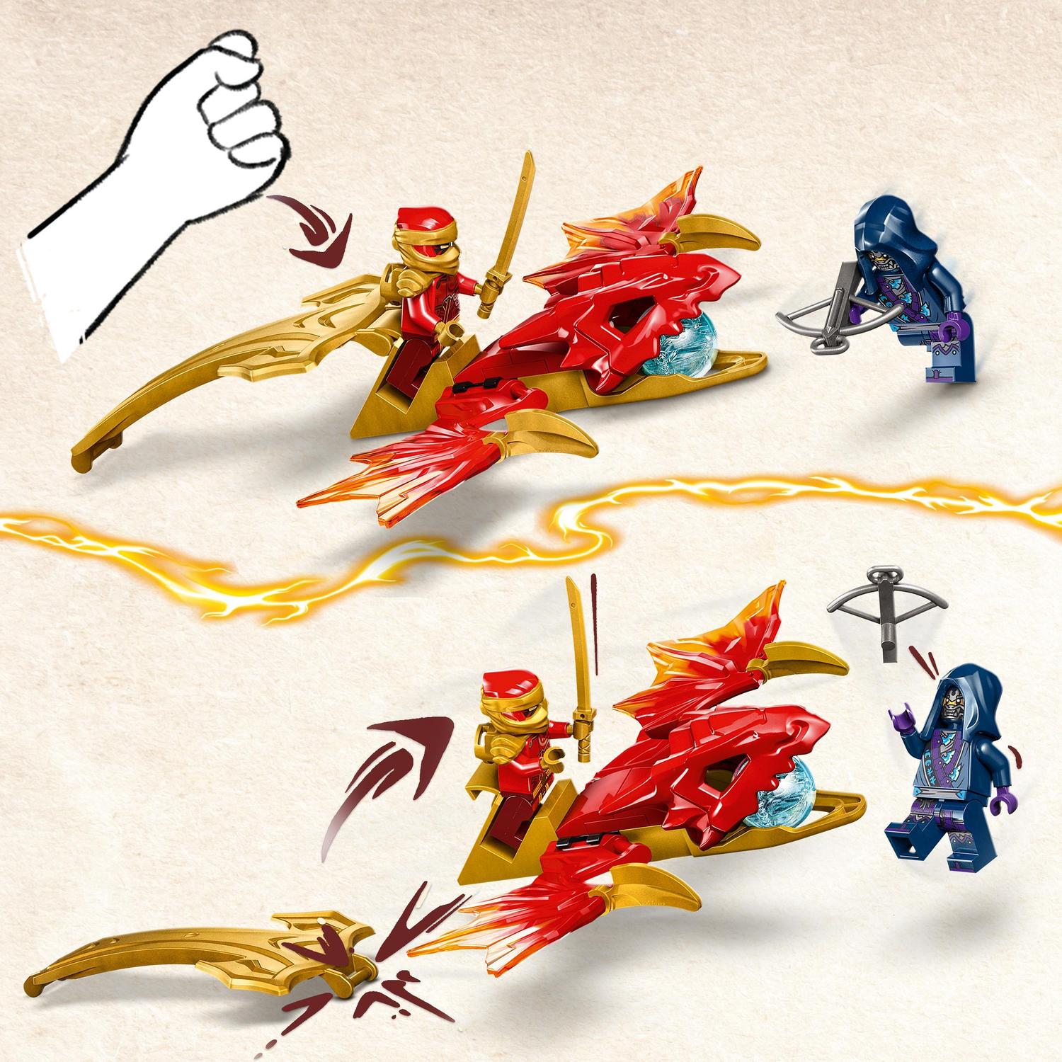 Juguete de construcción Ataque Rising Dragon de Kai LEGO Ninjago - 71801 4