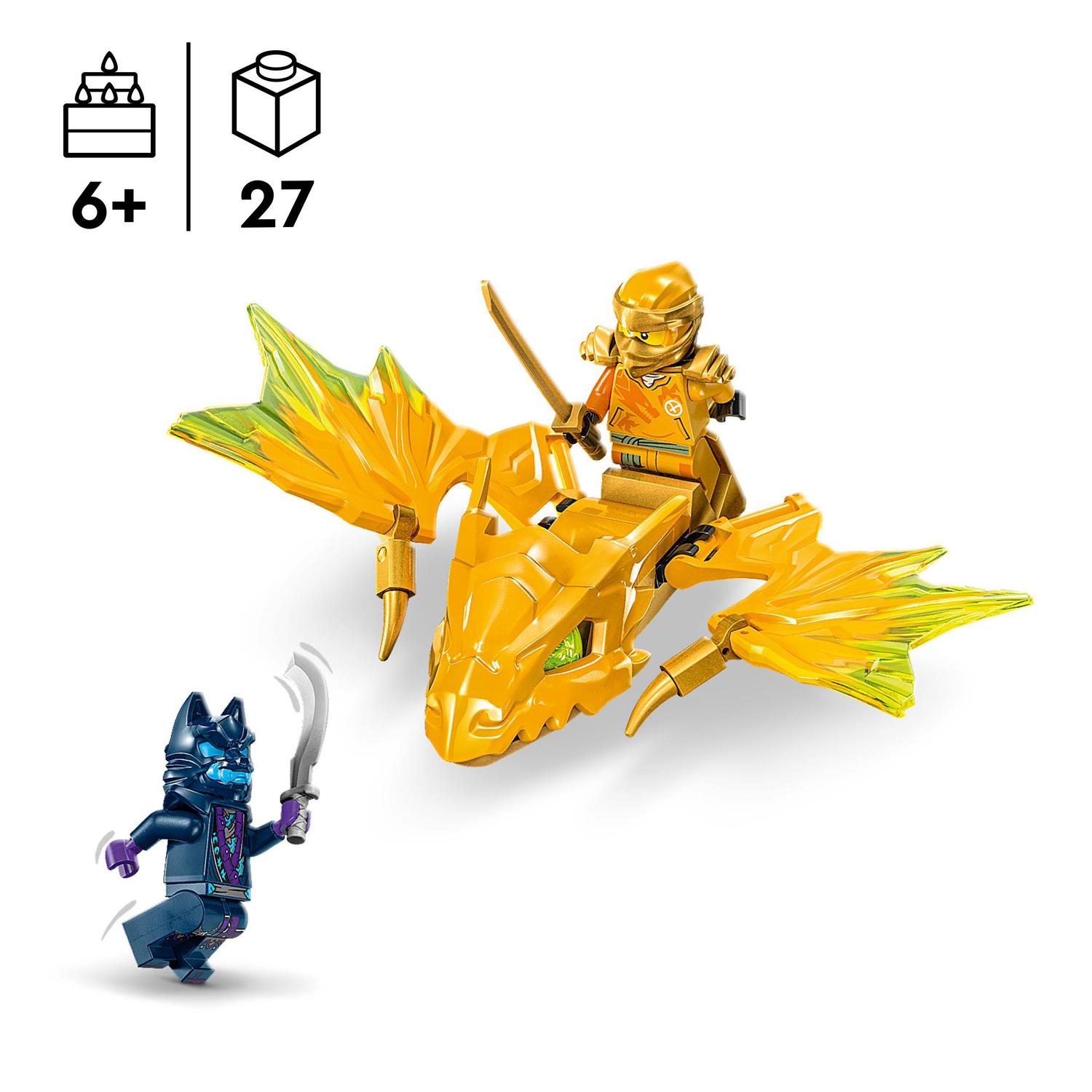Juguete de construcción Ataque Rising Dragon de Arin LEGO Ninjago - 71803 3
