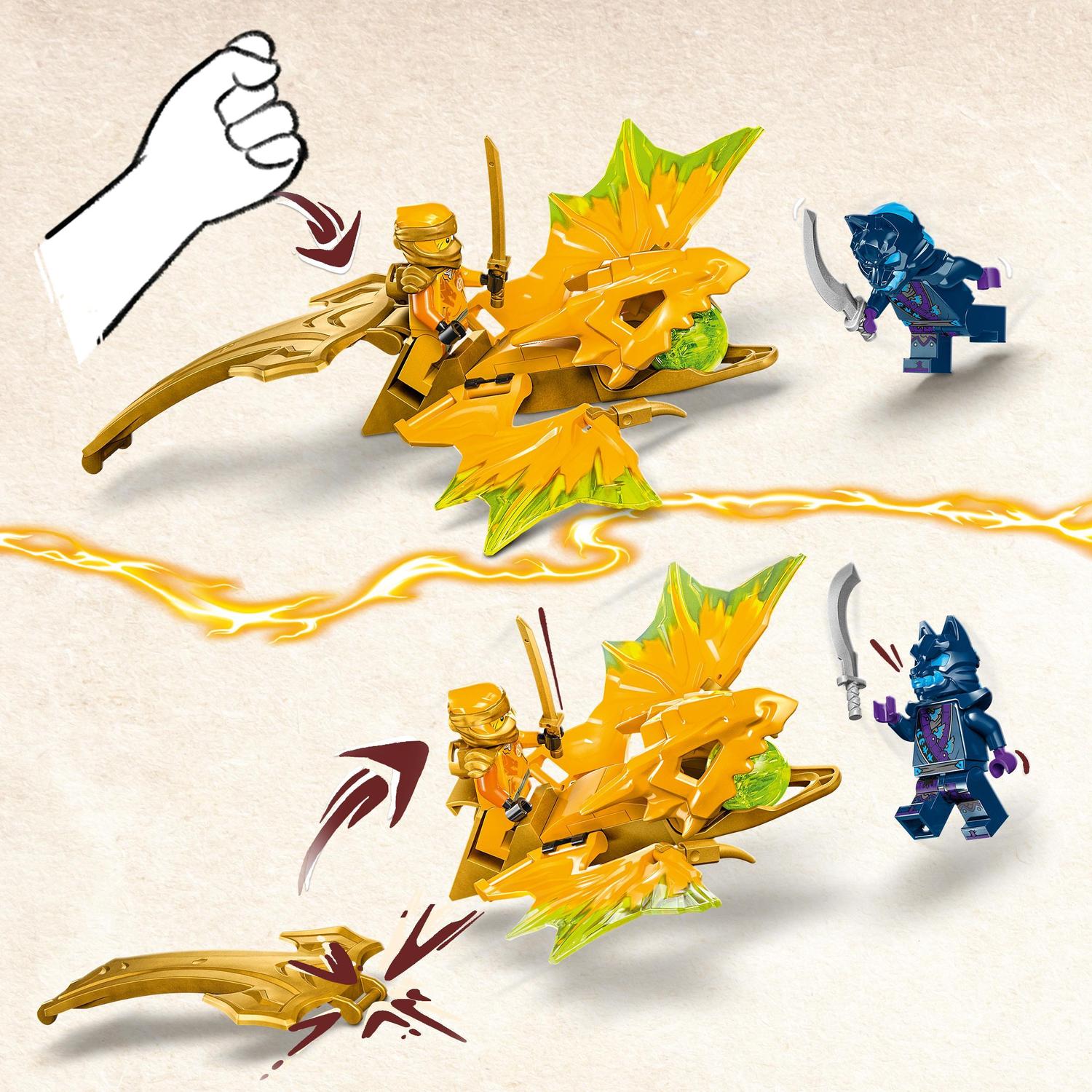 Juguete de construcción Ataque Rising Dragon de Arin LEGO Ninjago - 71803 4