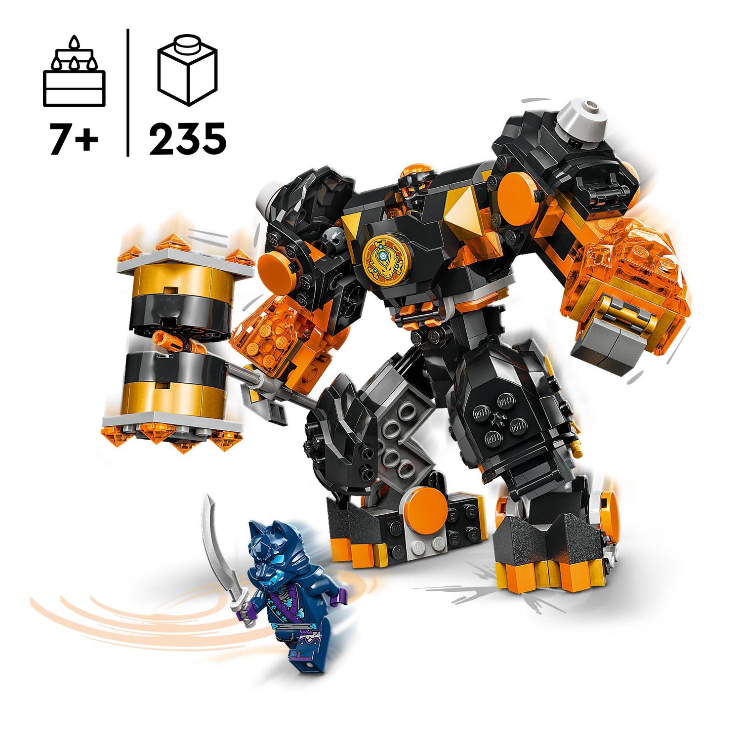 Juguete de construcción Meca Elemental de la Tierra de Cole LEGO Ninjago - 71806 3