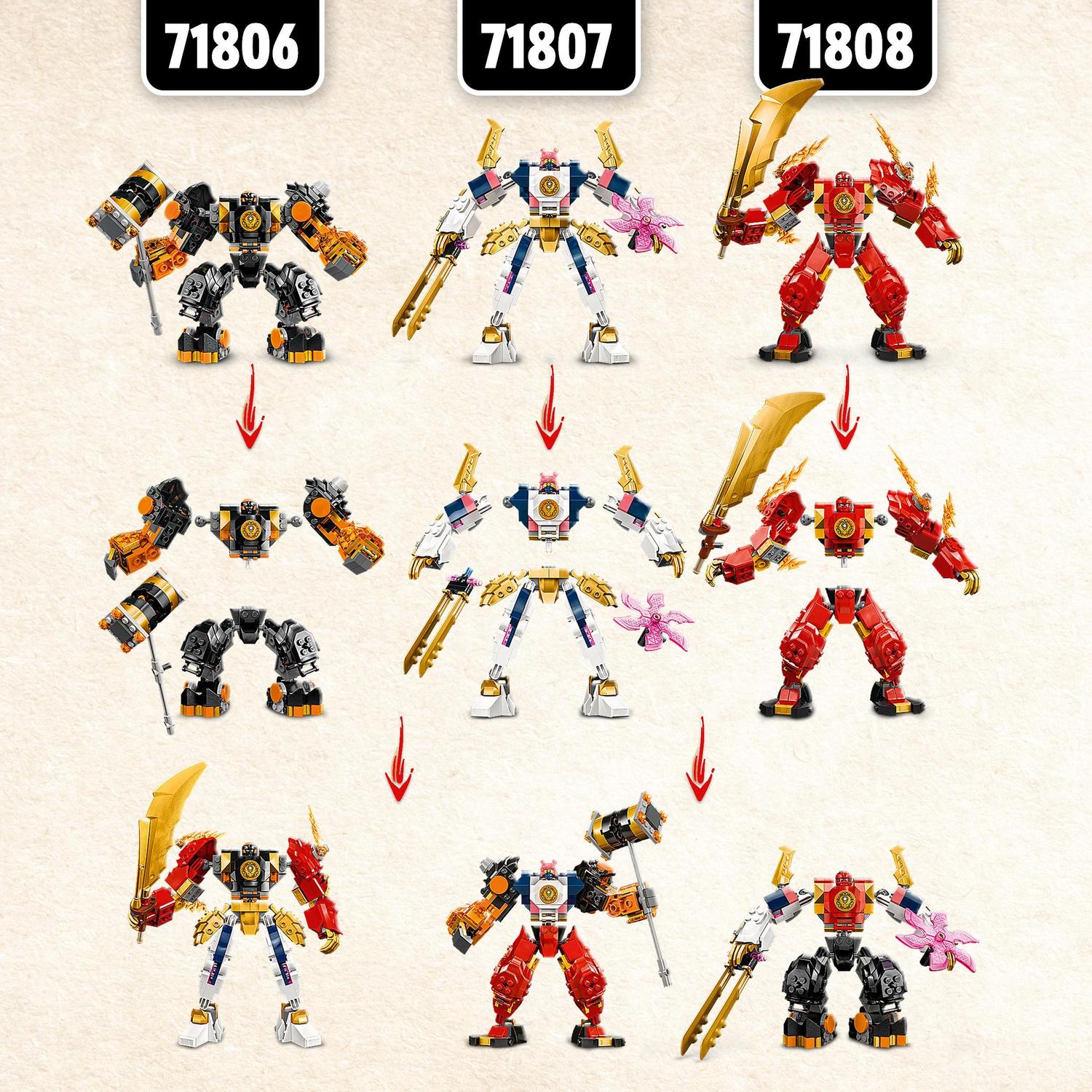 Juguete de construcción Meca Elemental de la Tierra de Cole LEGO Ninjago - 71806 5
