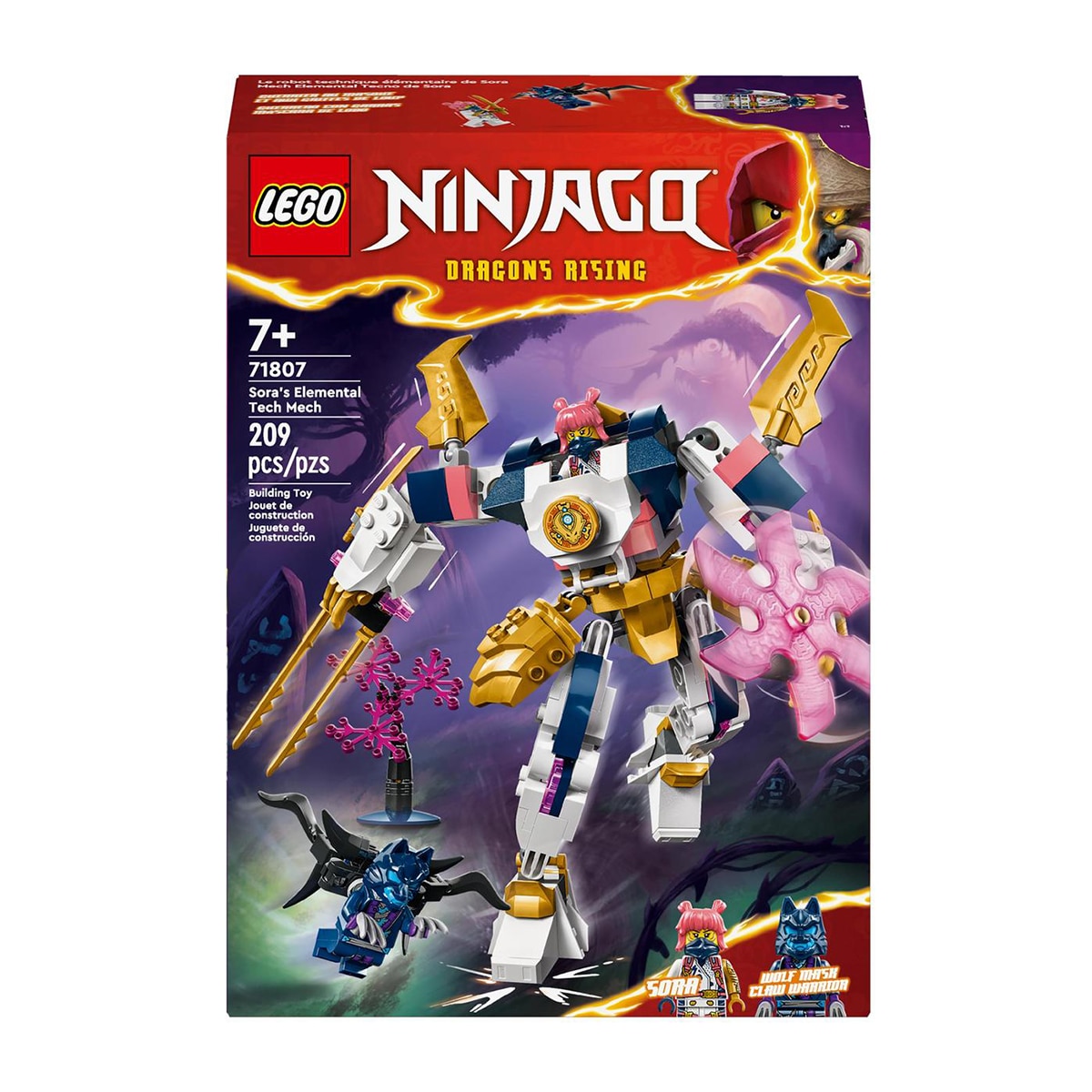 Juguete de construcción Meca Elemental Tecno de Sora LEGO Ninjago - 71807 1