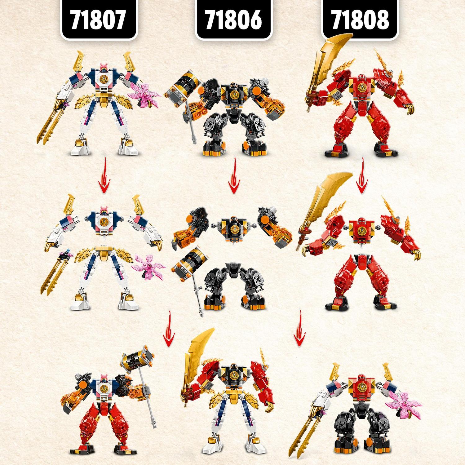 Juguete de construcción Meca Elemental Tecno de Sora LEGO Ninjago - 71807 5