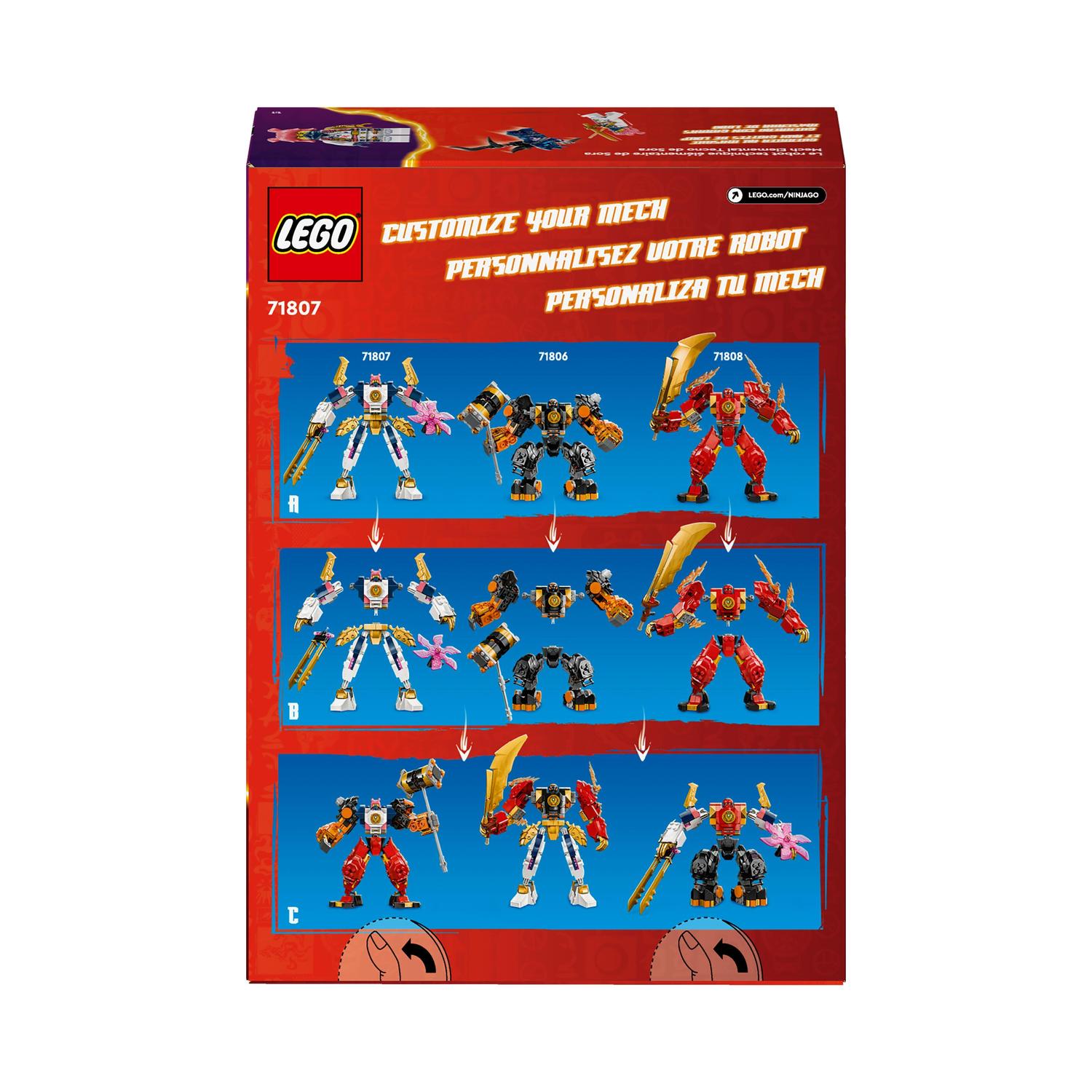 Juguete de construcción Meca Elemental Tecno de Sora LEGO Ninjago - 71807 7