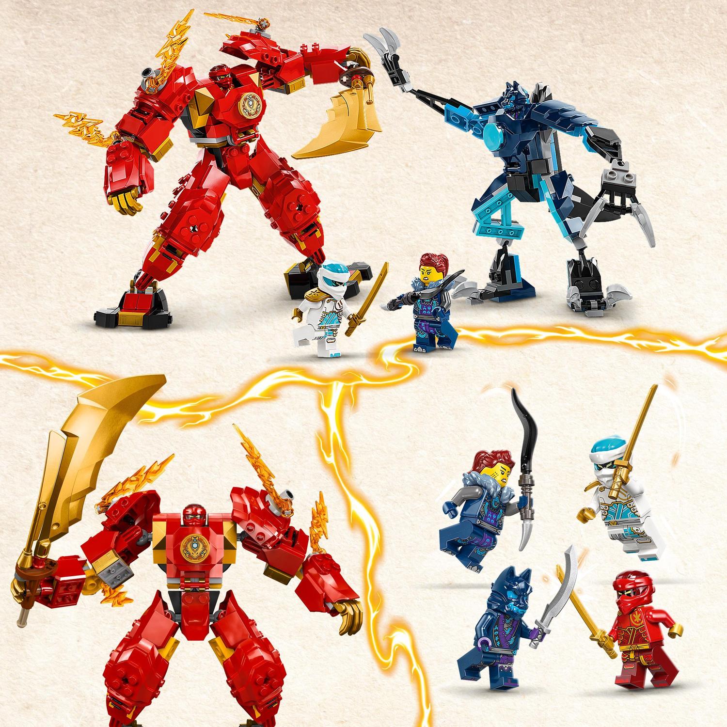 Juguete de construcción Meca Elemental del Fuego de Kai LEGO Ninjago - 71808 4