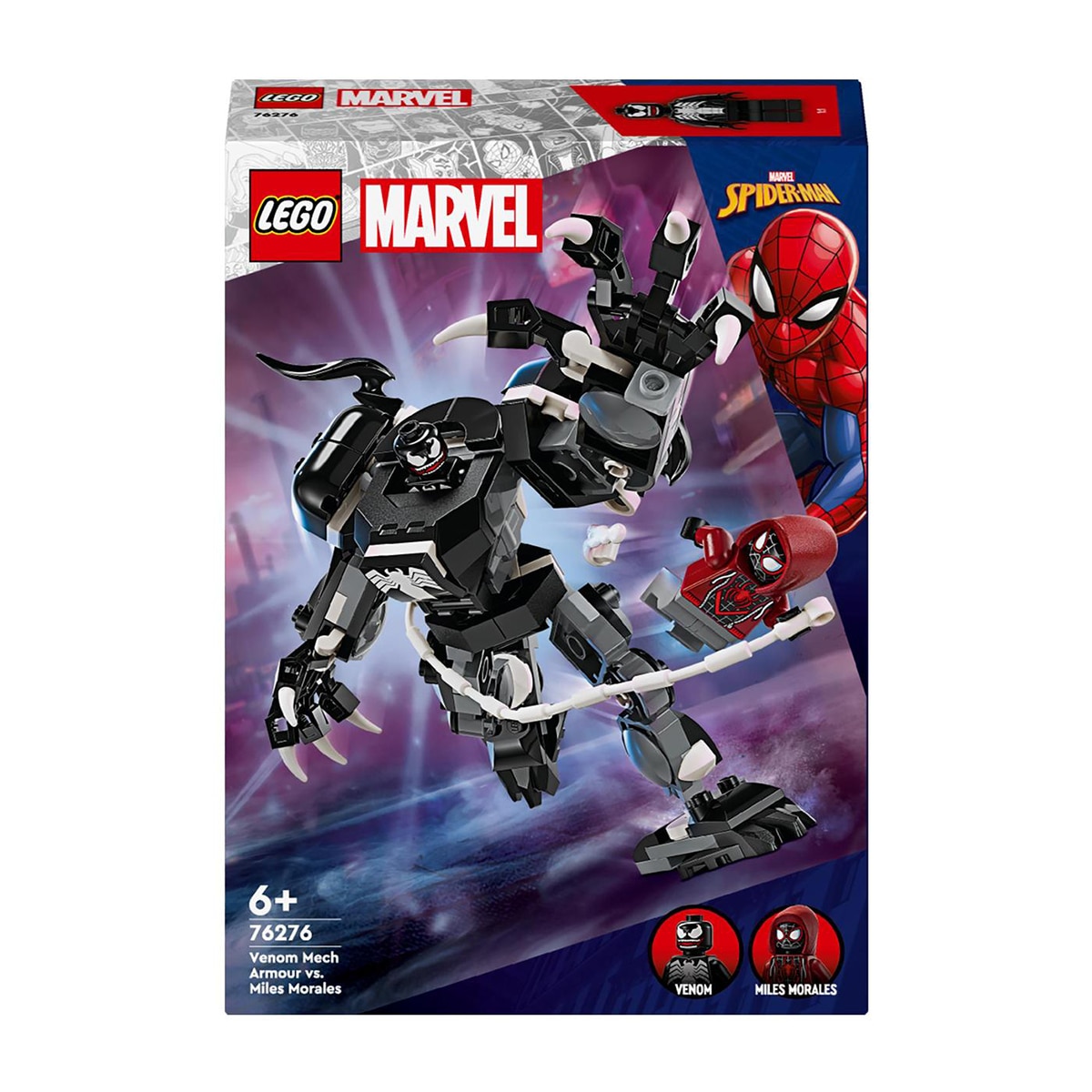 Juguete de construcción Armadura Robótica de Venom vs. Miles Morales LEGO Super Heroes Marvel - 76276 1
