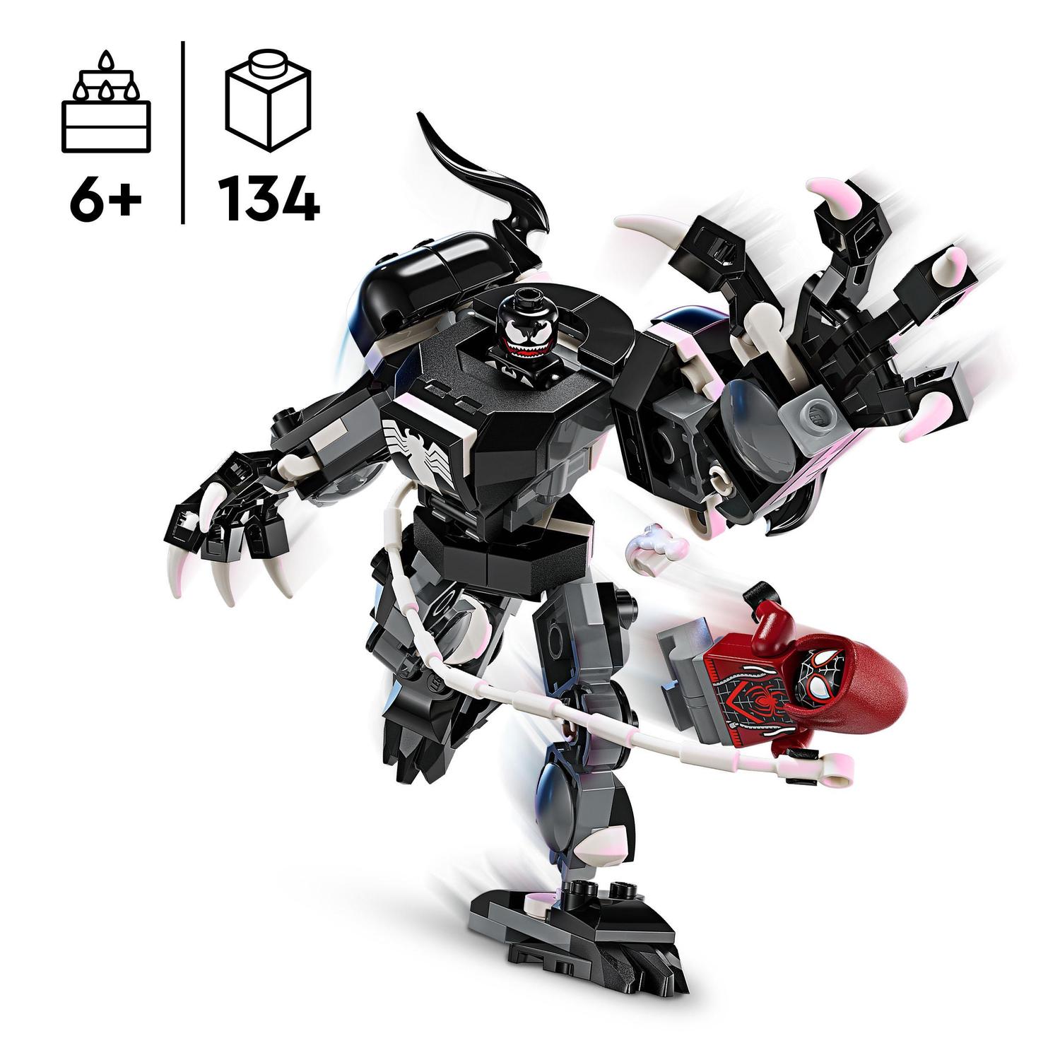 Juguete de construcción Armadura Robótica de Venom vs. Miles Morales LEGO Super Heroes Marvel - 76276 3