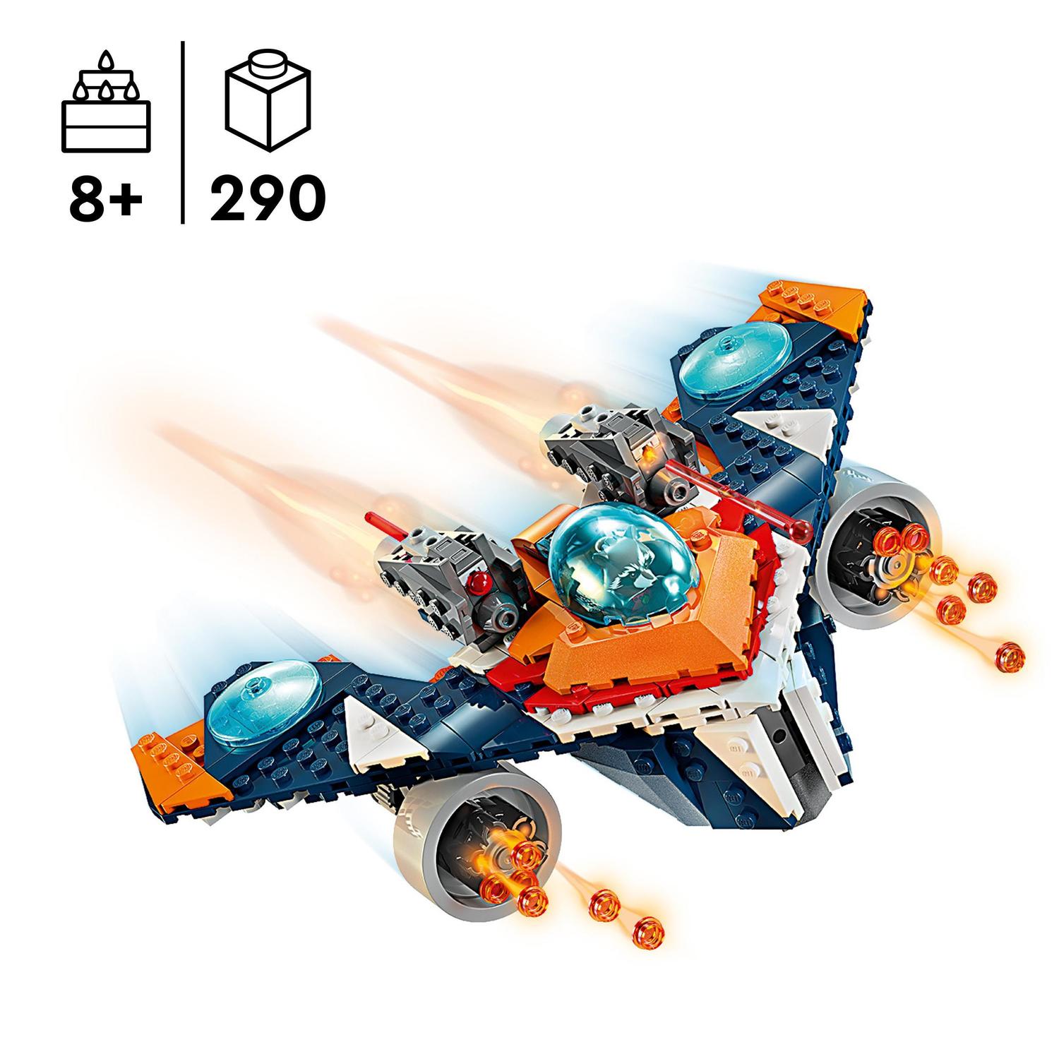 Juguete de construcción Warbird de Rocket vs. Ronan LEGO Super Heroes Marvel - 76278 3