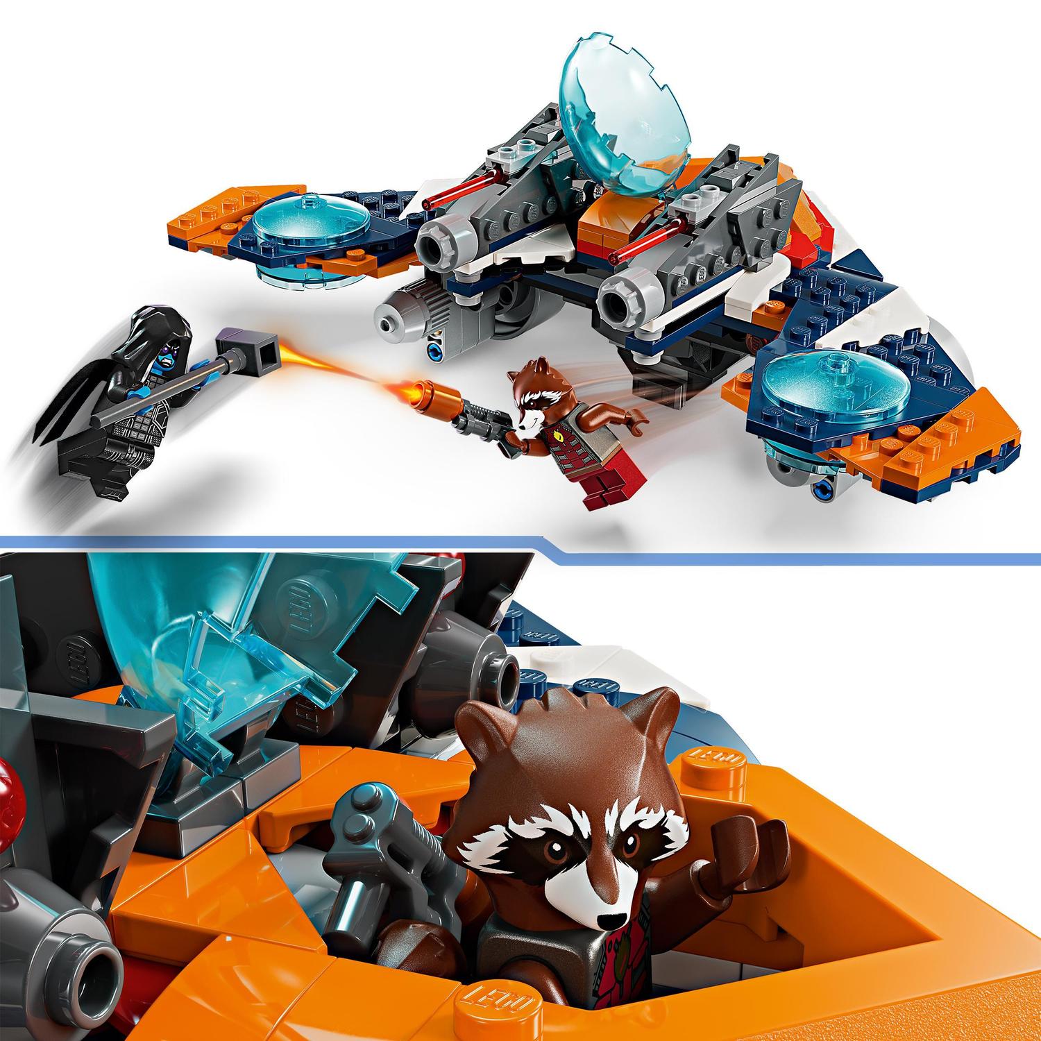 Juguete de construcción Warbird de Rocket vs. Ronan LEGO Super Heroes Marvel - 76278 4