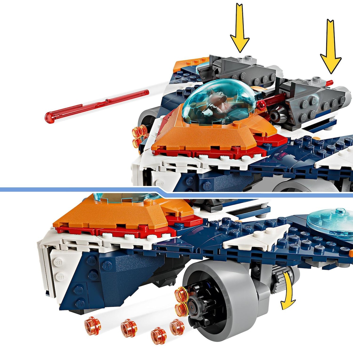 Juguete de construcción Warbird de Rocket vs. Ronan LEGO Super Heroes Marvel - 76278 5