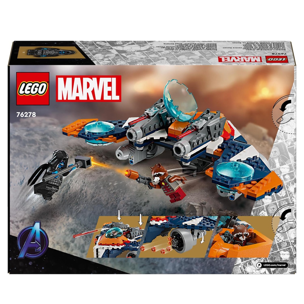 Juguete de construcción Warbird de Rocket vs. Ronan LEGO Super Heroes Marvel - 76278 8