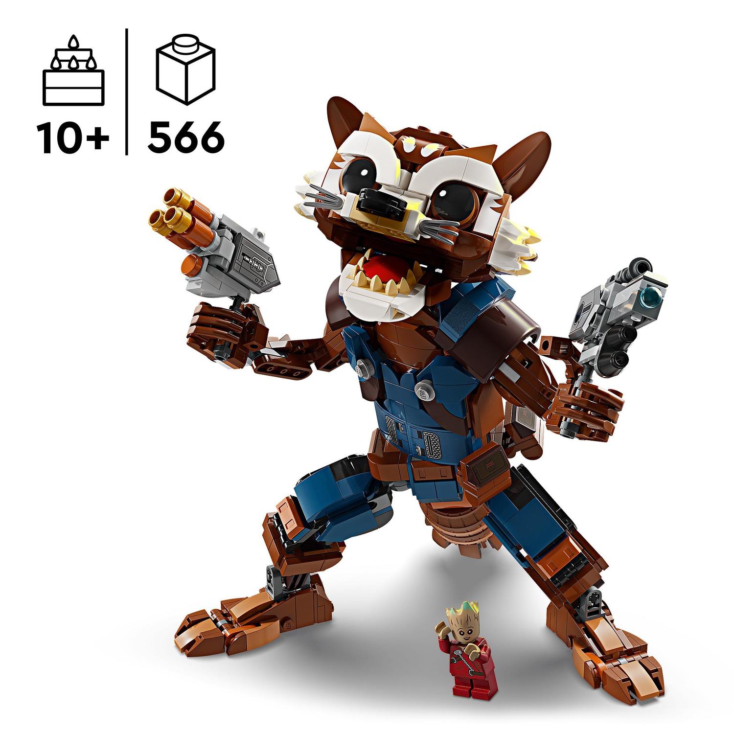 Juguete de construcción Rocket y Bebé Groot LEGO Super Heroes Marvel - 76282 3
