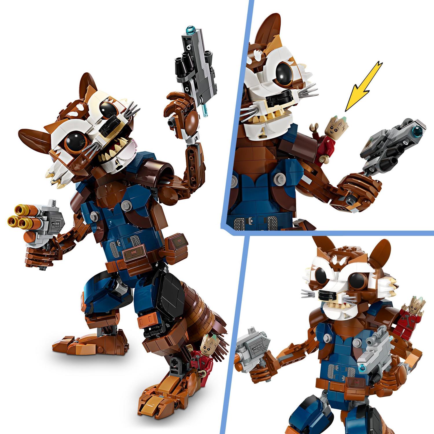 Juguete de construcción Rocket y Bebé Groot LEGO Super Heroes Marvel - 76282 4